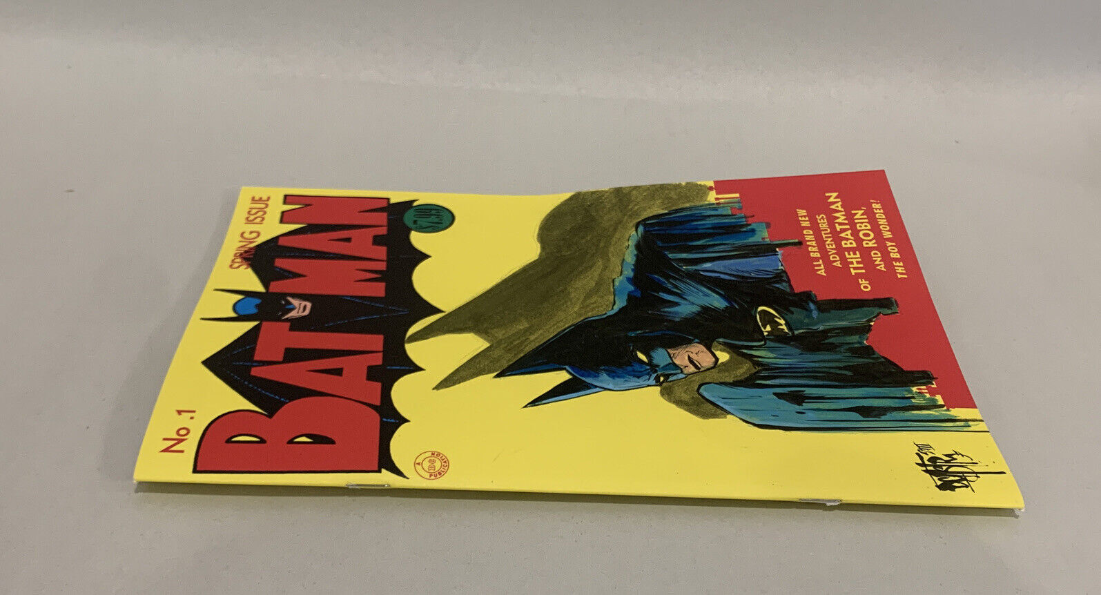 Batman #1 Facsimile Ed. (2023) DC Comic Sketch Cover W Original Dave Castr Art