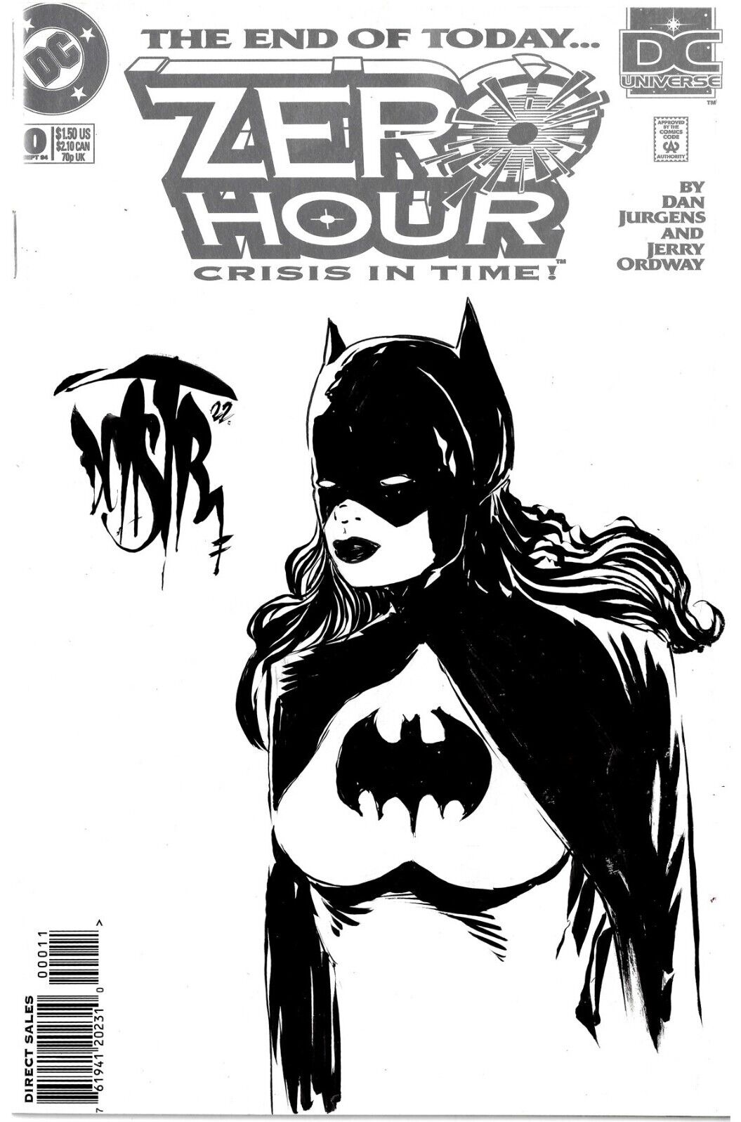 Zero Hour Crisis in Time 0 (1994) DC Comic w Original Batgirl Dave Castr Art