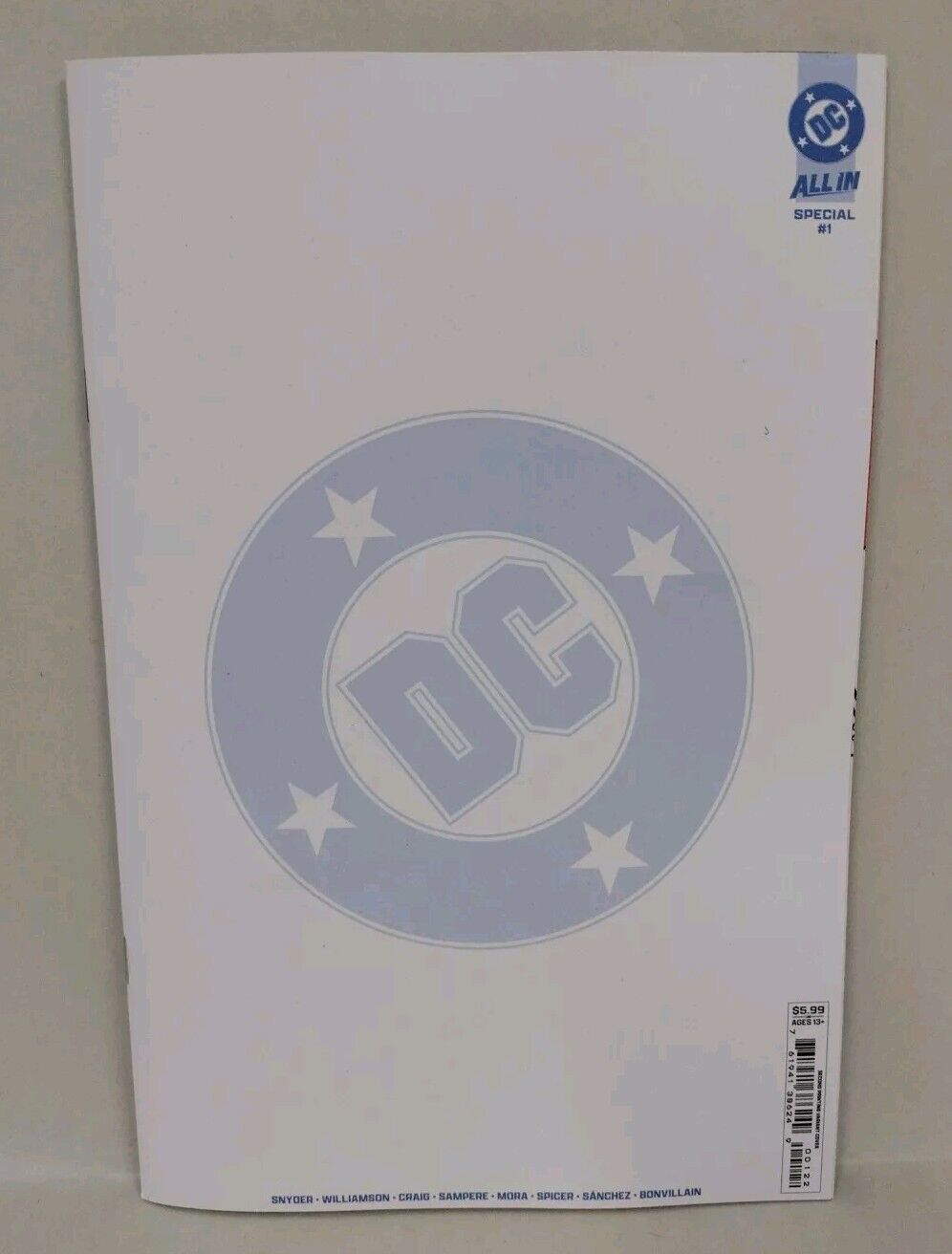 DC All In Special 1 2024 Sketch Cover Comic W Original DCastr Green Lantern Art