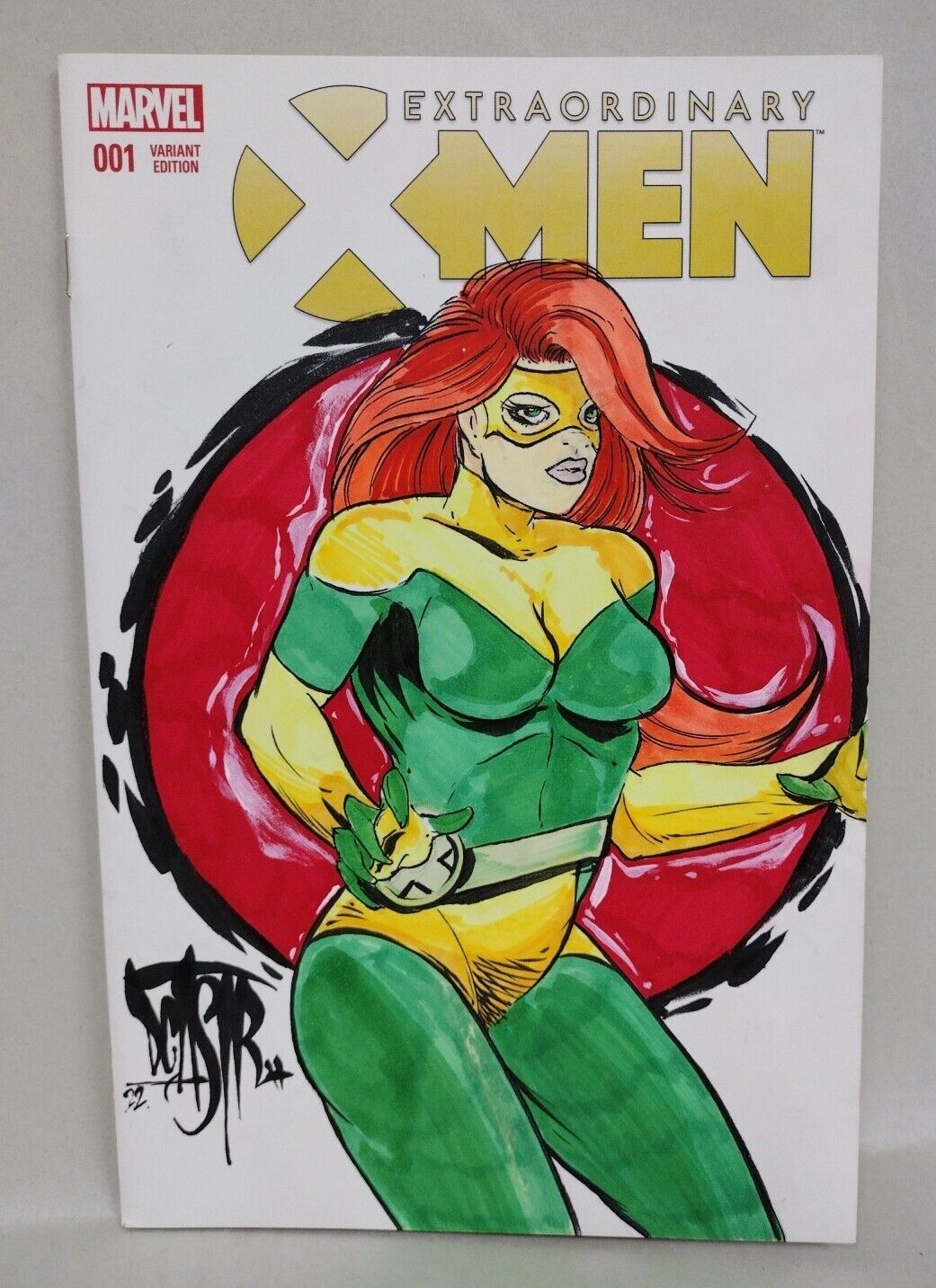 EXTRAORDINARY X-Men #1 (2016) Marvel Sketch Variant Comic W Original DCastr Art