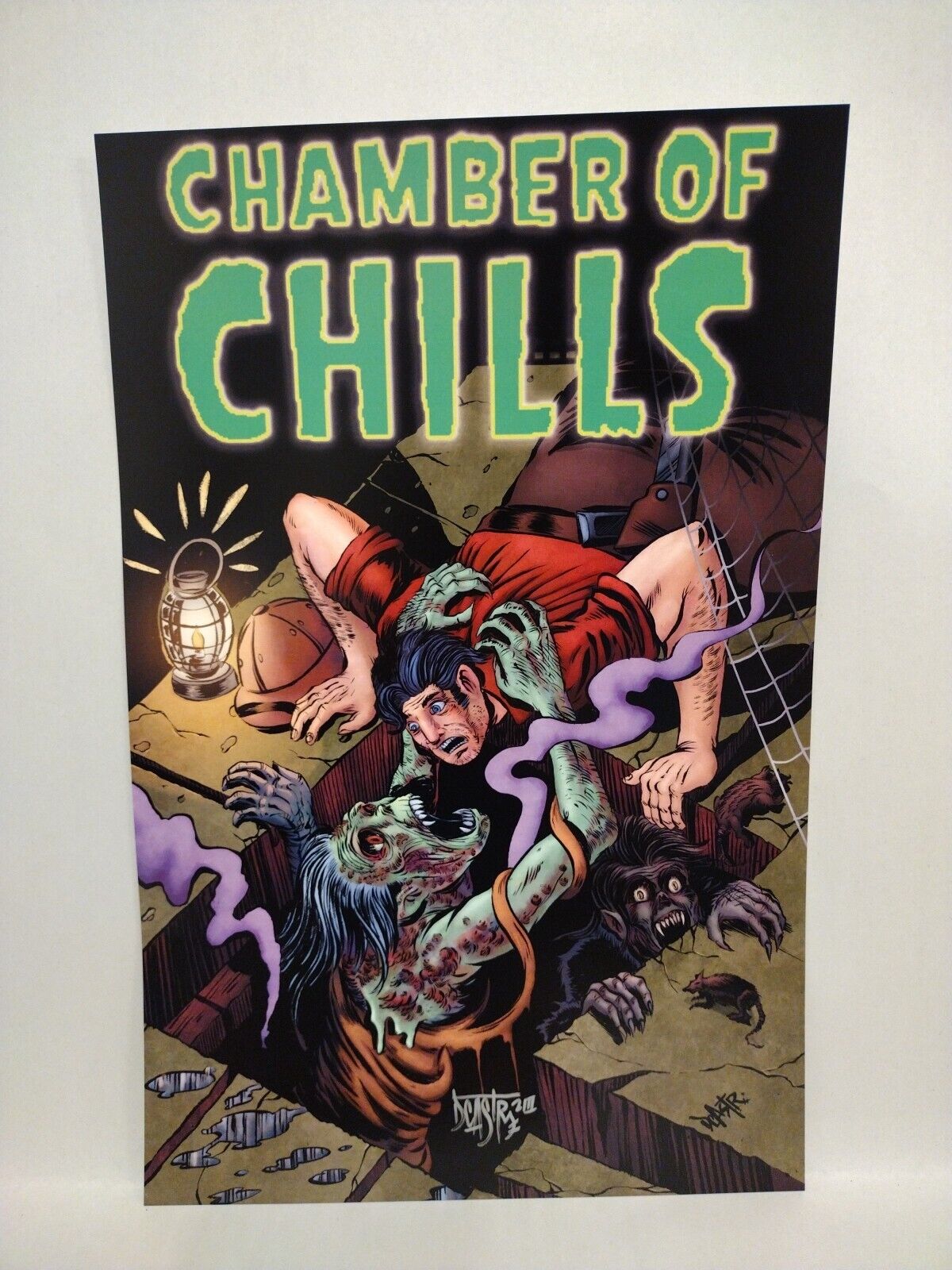 Chamber Of Chills (2023) Dave Castr 11X17" Limited Horror Portfolio Set W Sketch