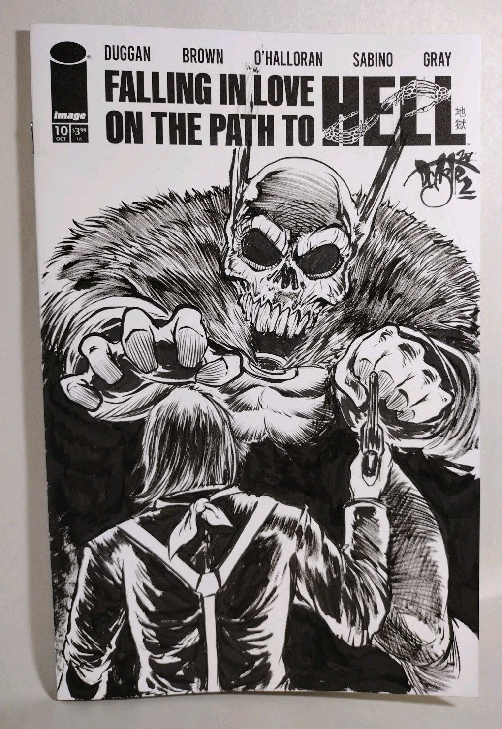 Falling In Love On The Path To Hell #10 Image Sketch Cover W Original DCastr Art