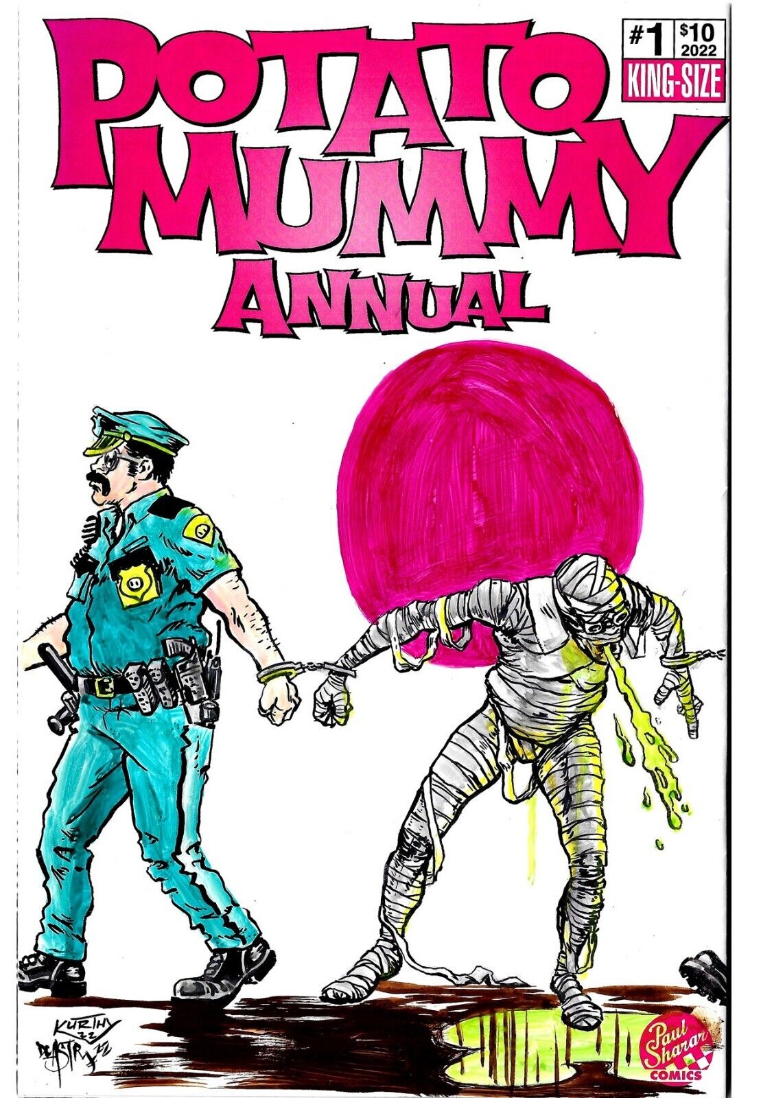 Potato Mummy Annual #1 (2022) Shurar Comic W Original DCastr Bob Kurthy Art