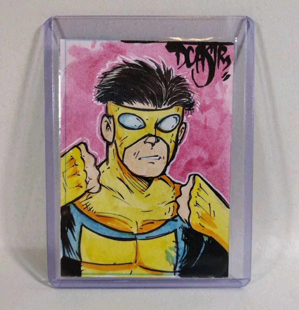 Dave Castr Crusin (2025) OAC Sketch Card W Original Invincible Mark Grayson Art