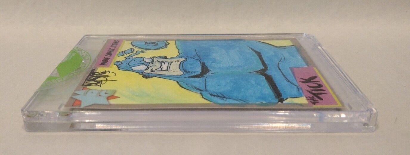 Indie Comic Icons Sketch Card w Original The Tick Art DCastr (2023) ARG Sealed 