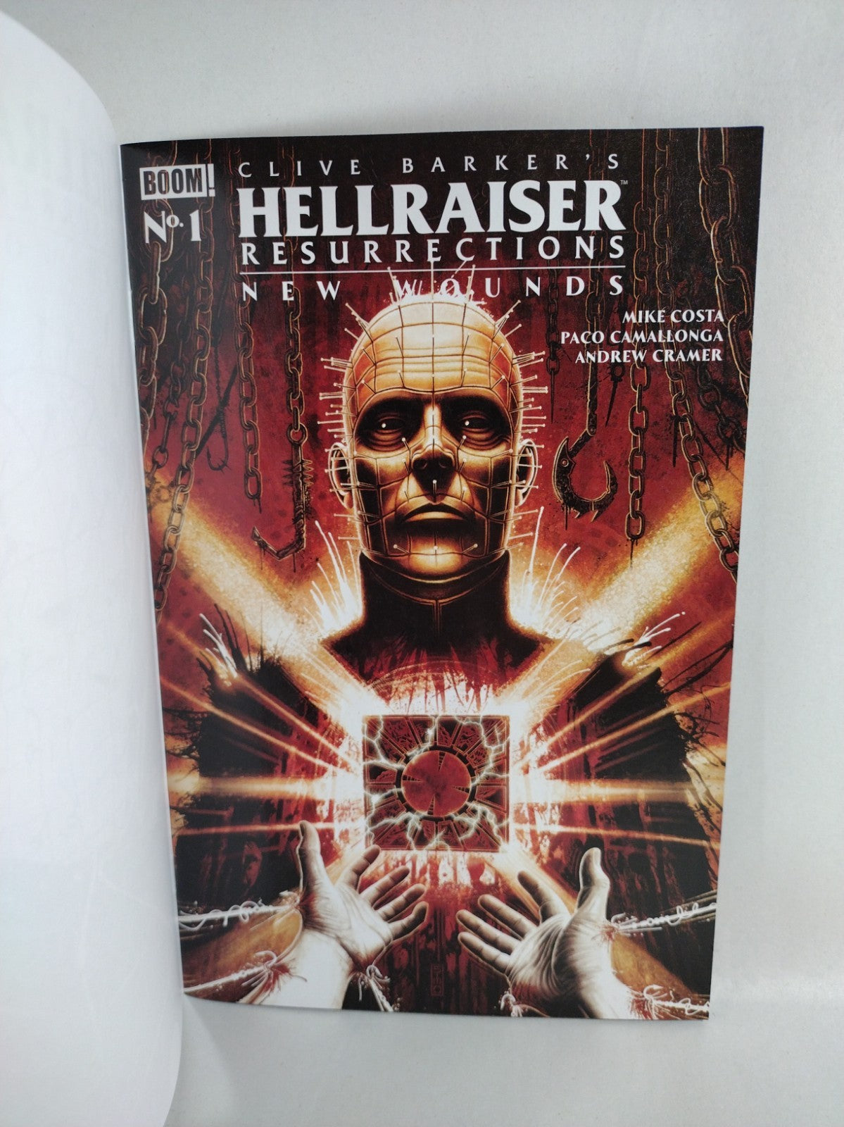 Hellraiser Resurrections New Wounds 1 Sketch Cover W Original DCastr Pinhead Art