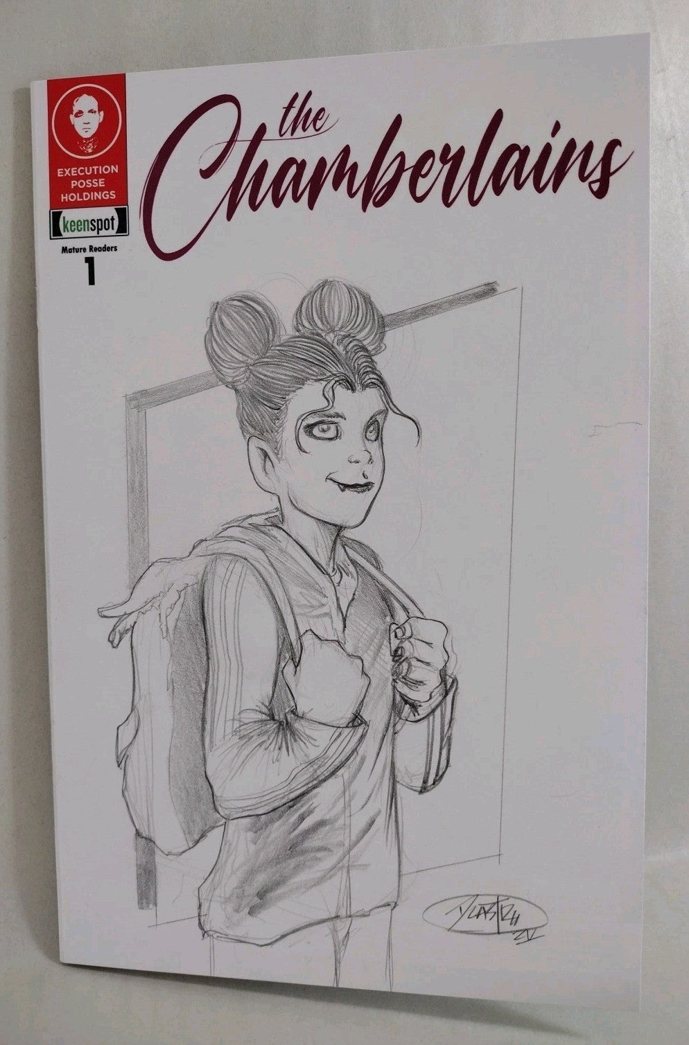 Chamberlains 1 (2025) Keenspot Comic Sketch Variant Cover W Original DCastr Art