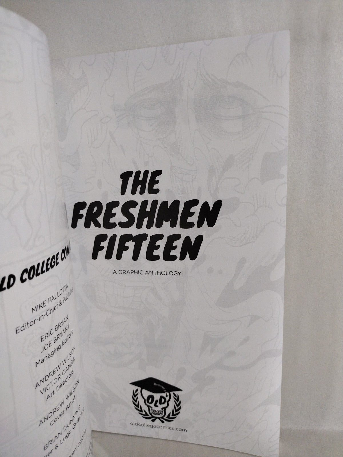 Freshmen Fifteenth (2012) Old College Comics TPB Early Dave Castr Interior Art