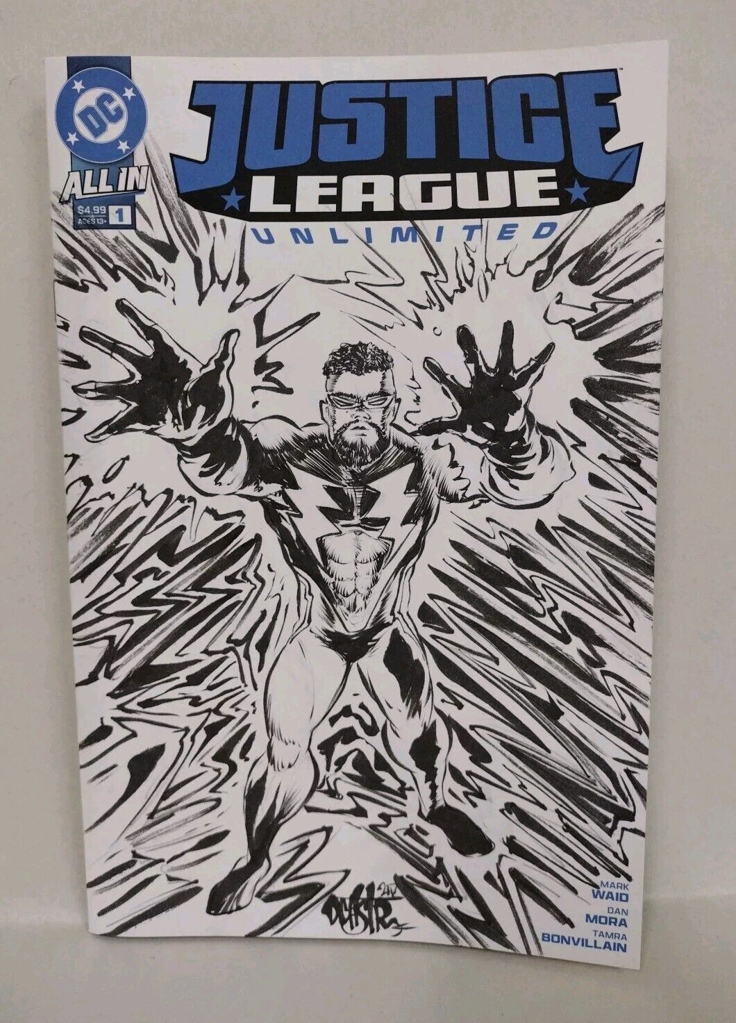 Justice League Unlimited #1 (2024) DC Sketch Variant Comic W Original DCastr Art