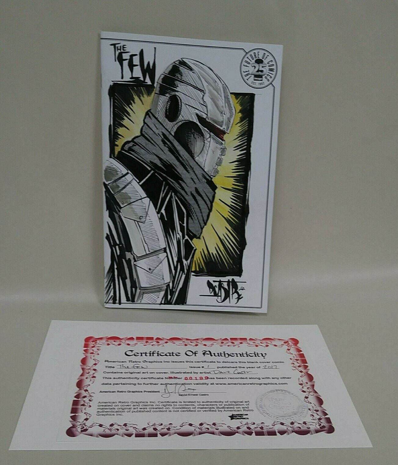 The Few #1  (2017) Blank Cover Variant Comic W Original DCastr Art COA 199