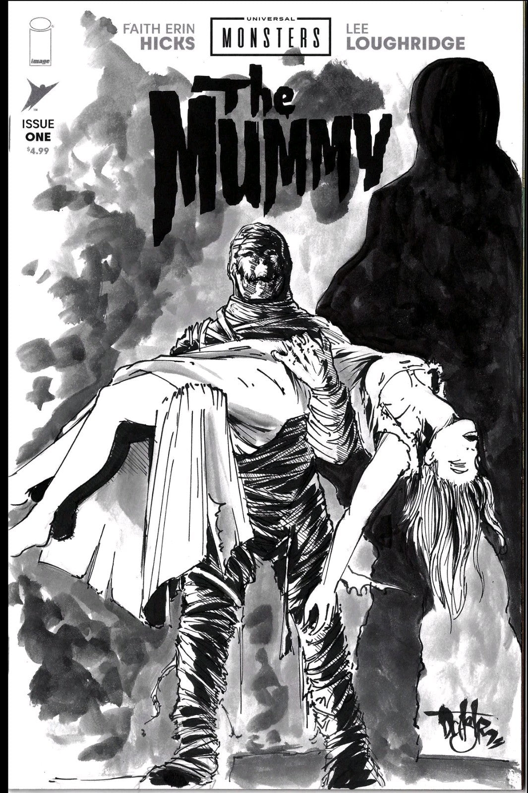 The Mummy #1 (2025) Image Comic Sketch Variant Cover W Original Dave Castr Art 