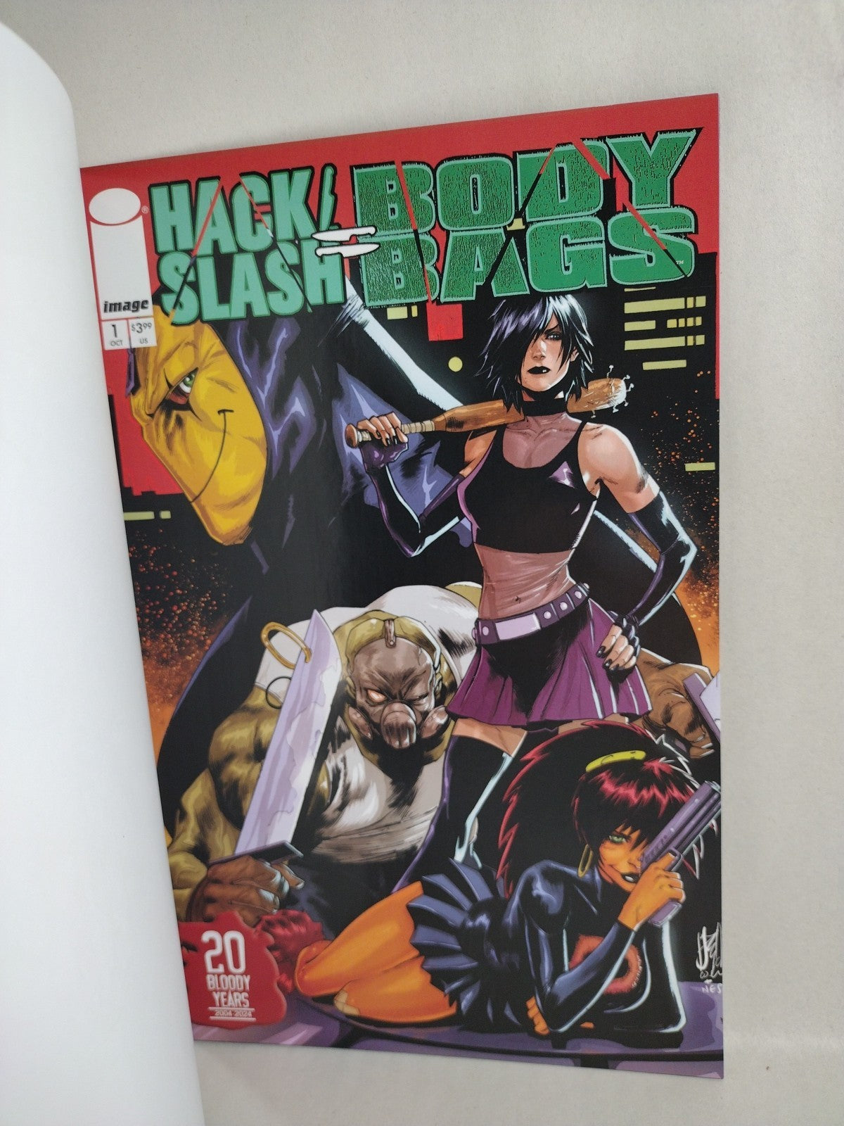 Hack Slash Body Bags #1 (2024) Sketch Cover Comic W Original Dave Castr Mack Art