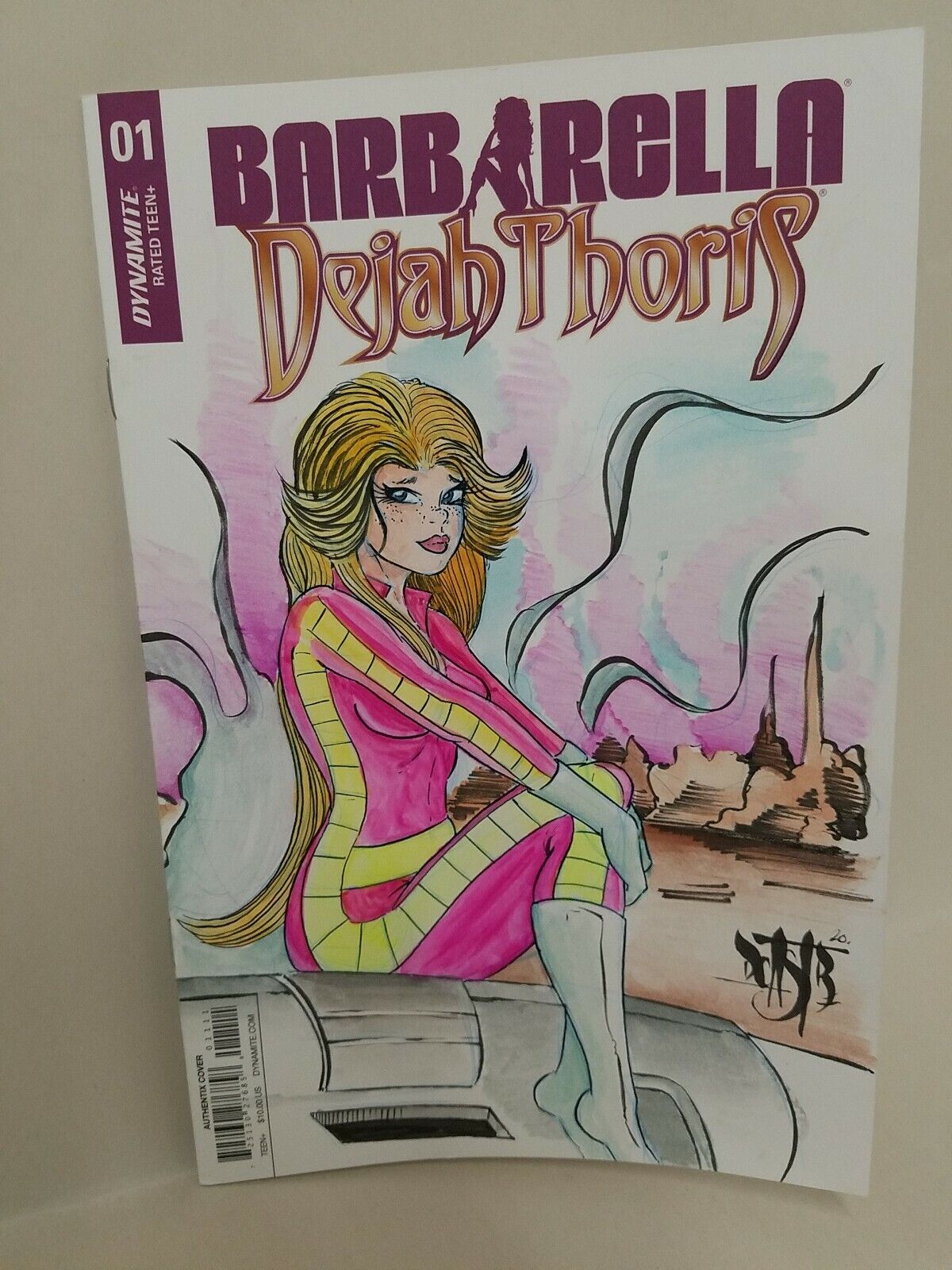 Barbarella Dejah Thoris #1 Blank Cover Variant W Original DCastr Art ARG COA 198