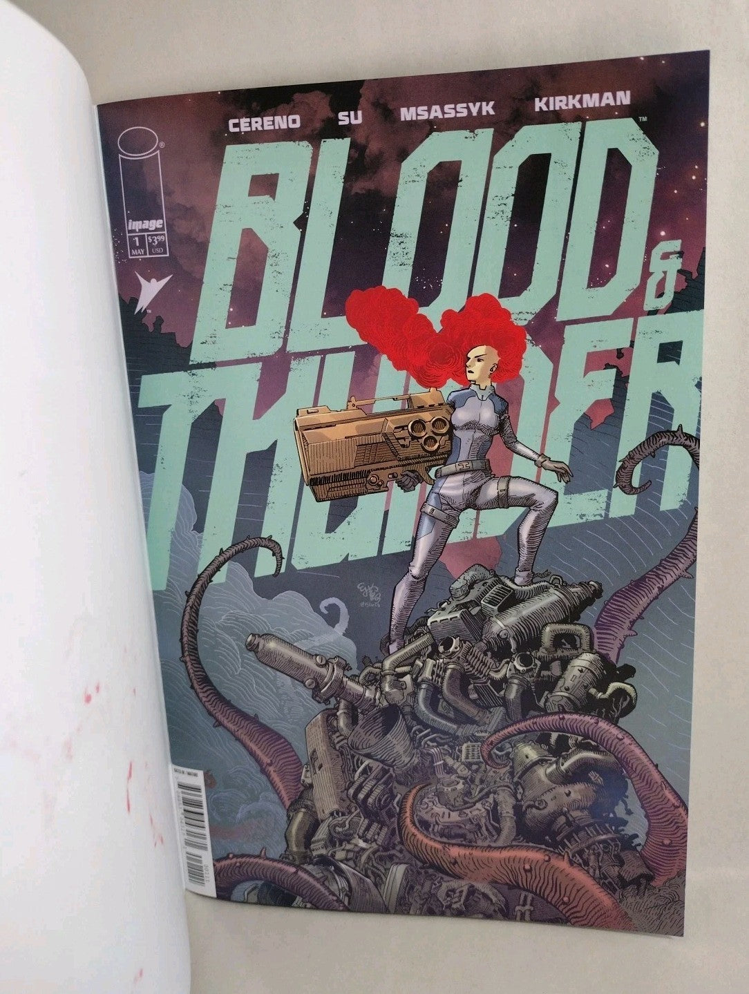 Blood & Thunder #1 (2025) Image Comic Sketch Cover Variant W Original DCastr Art