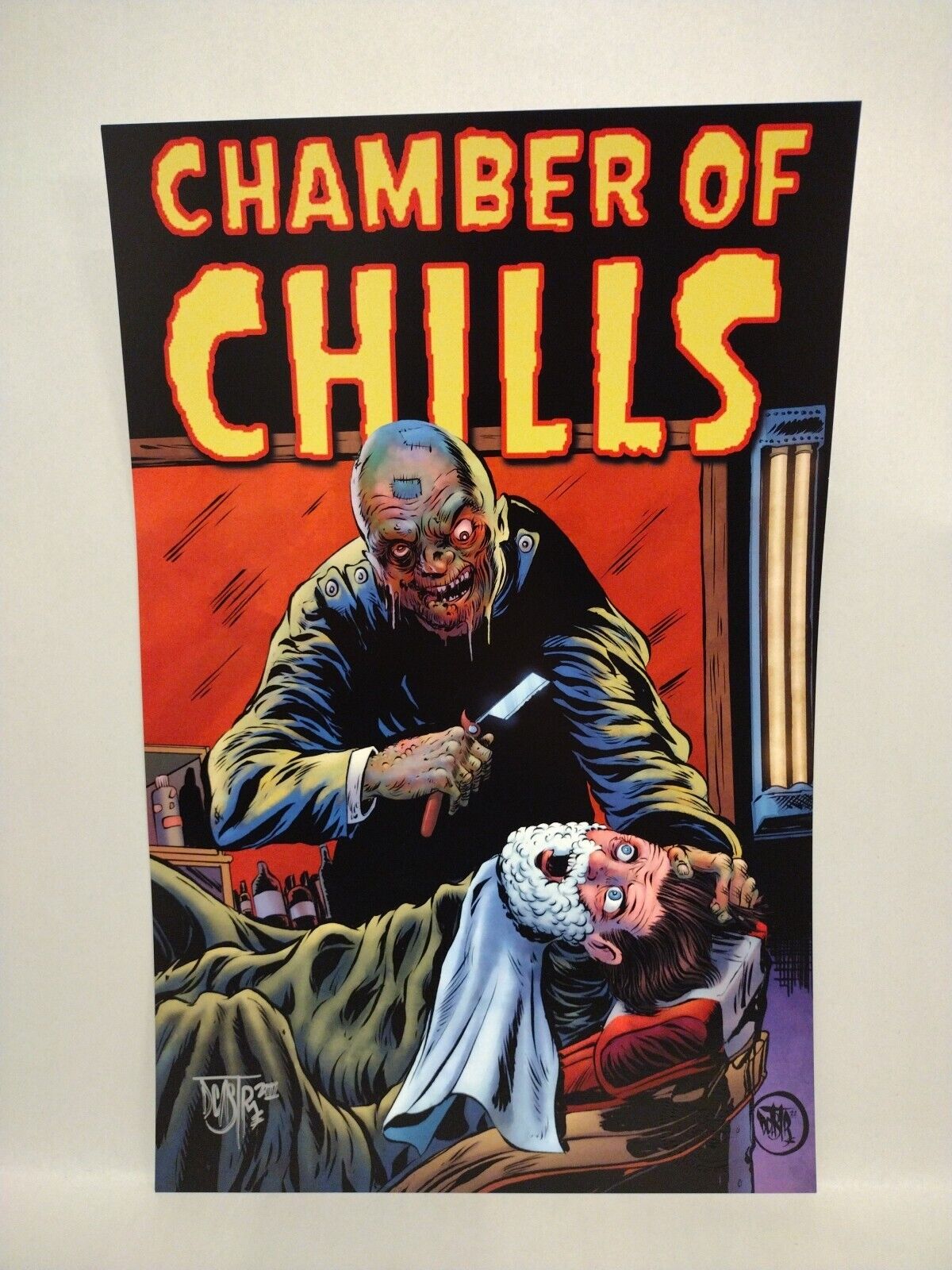 Chamber Of Chills (2023) Dave Castr 11X17" Limited Horror Portfolio Set W Sketch