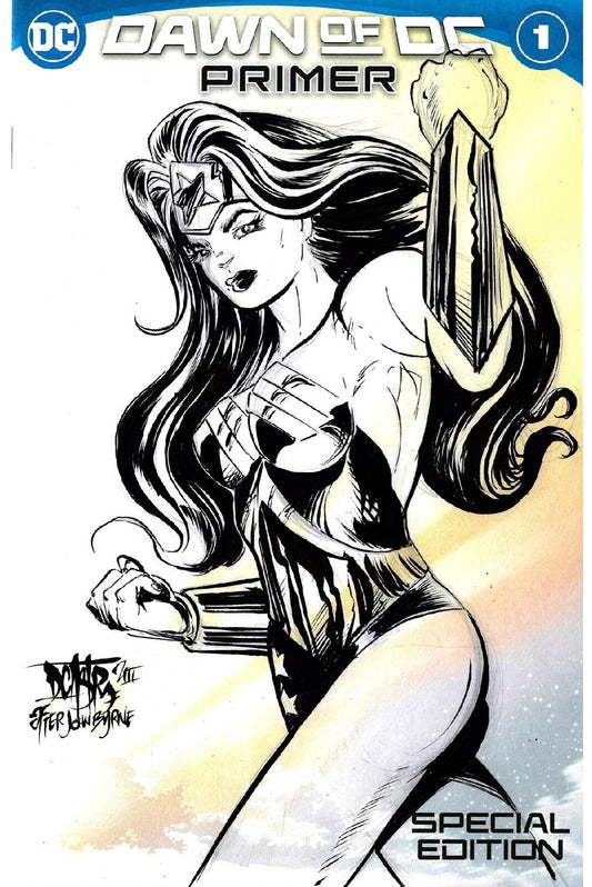 Dawn Of DC #1 (2023) Sketch Variant Comic W Original Dave Castr Wonder Woman Art