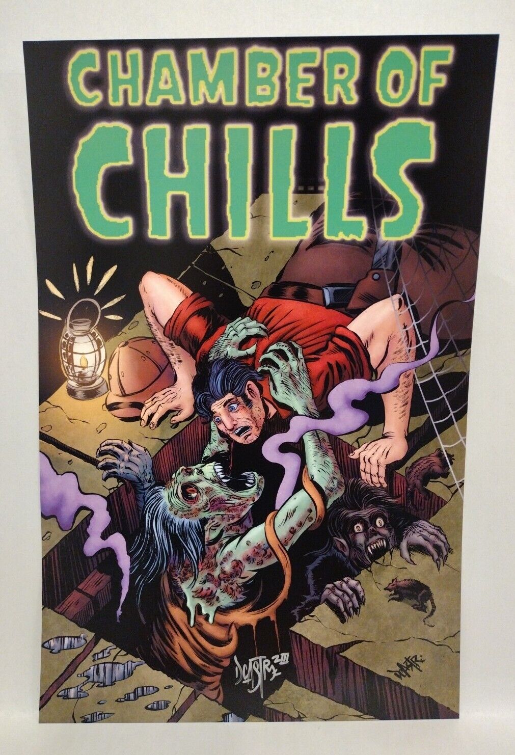 Chamber Of Chills (2023) Dave Castr 11X17" Limited Horror Portfolio Set W Sketch