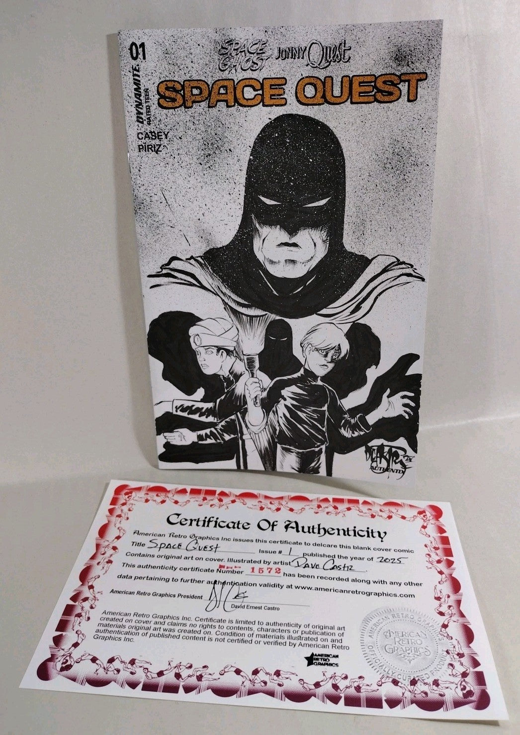 Space Quest #1 (2025) Dynamite Comic Sketch Cover Variant W Original DCastr Art