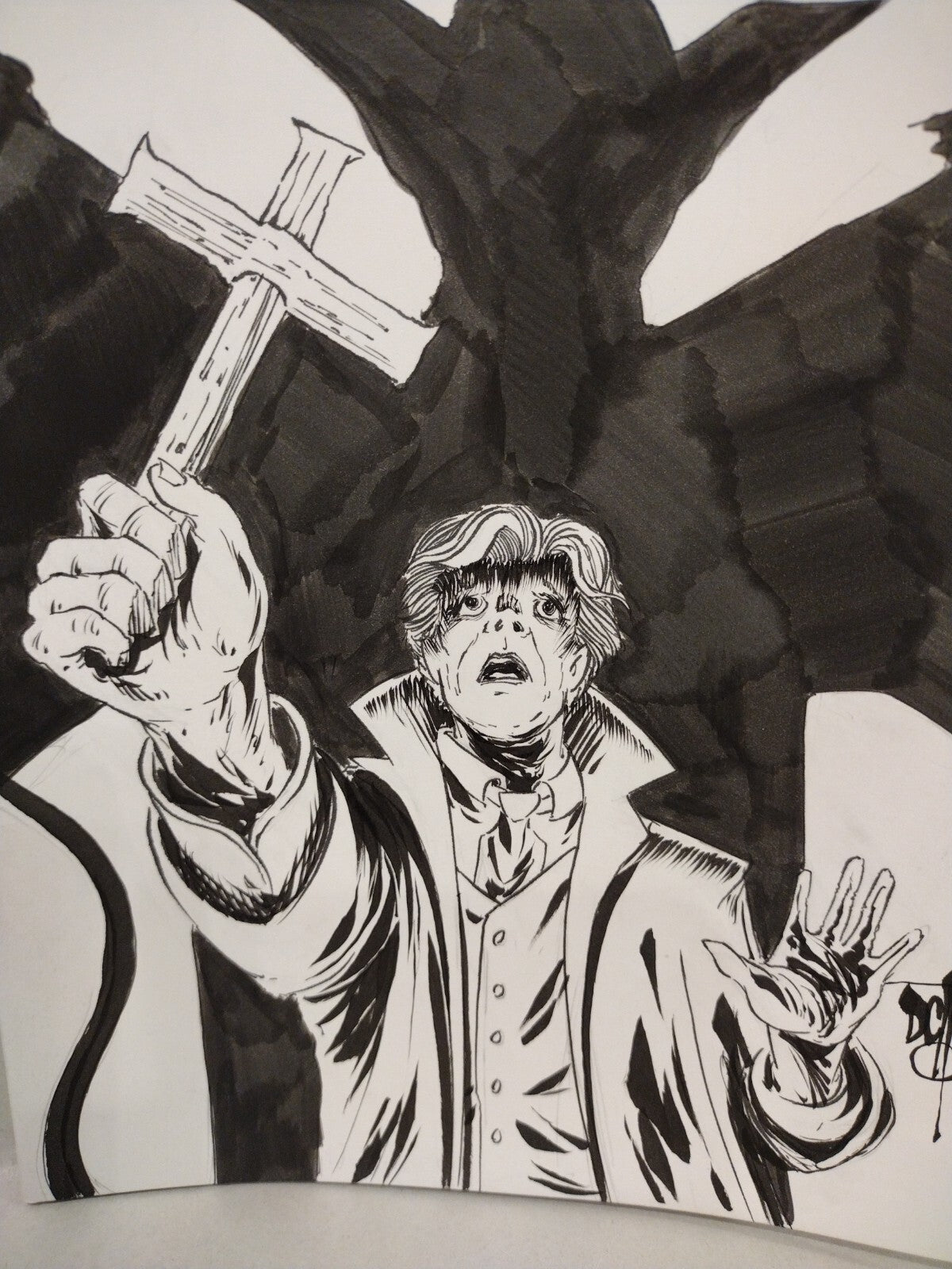 Tom Holland's Fright Night #1 (2021) Sketch Cover Variant W Original DCastr Art