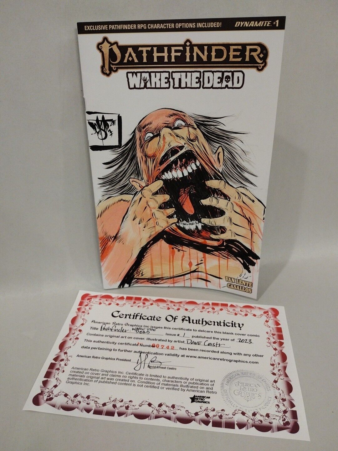 Pathfinder Wake The Dead #1 (2023) Sketch Cover Comic W Original DCastr Art