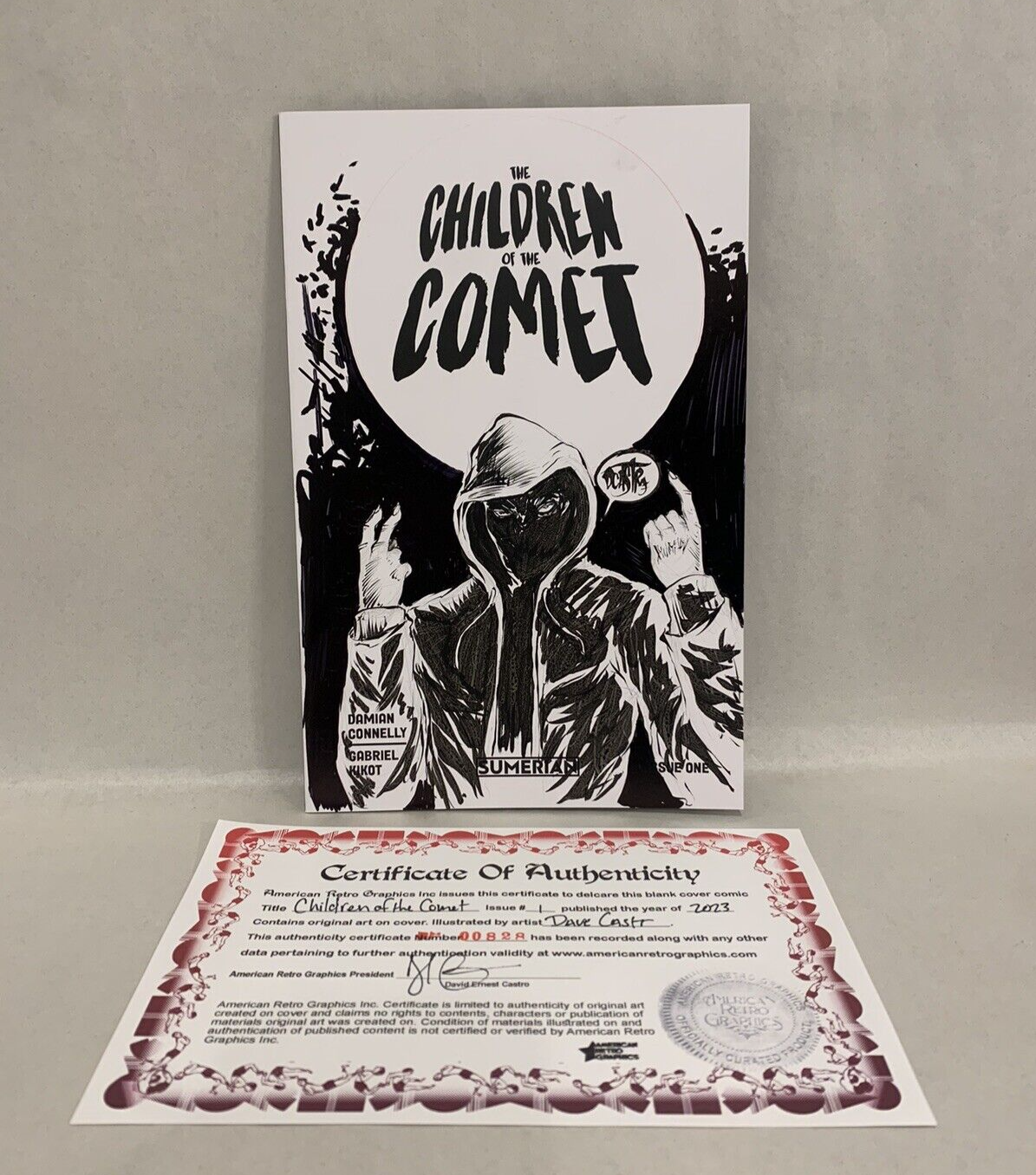 CHILDREN OF THE COMET #1 Blank Variant Cover Comic 2023W Original Art Dave Castr