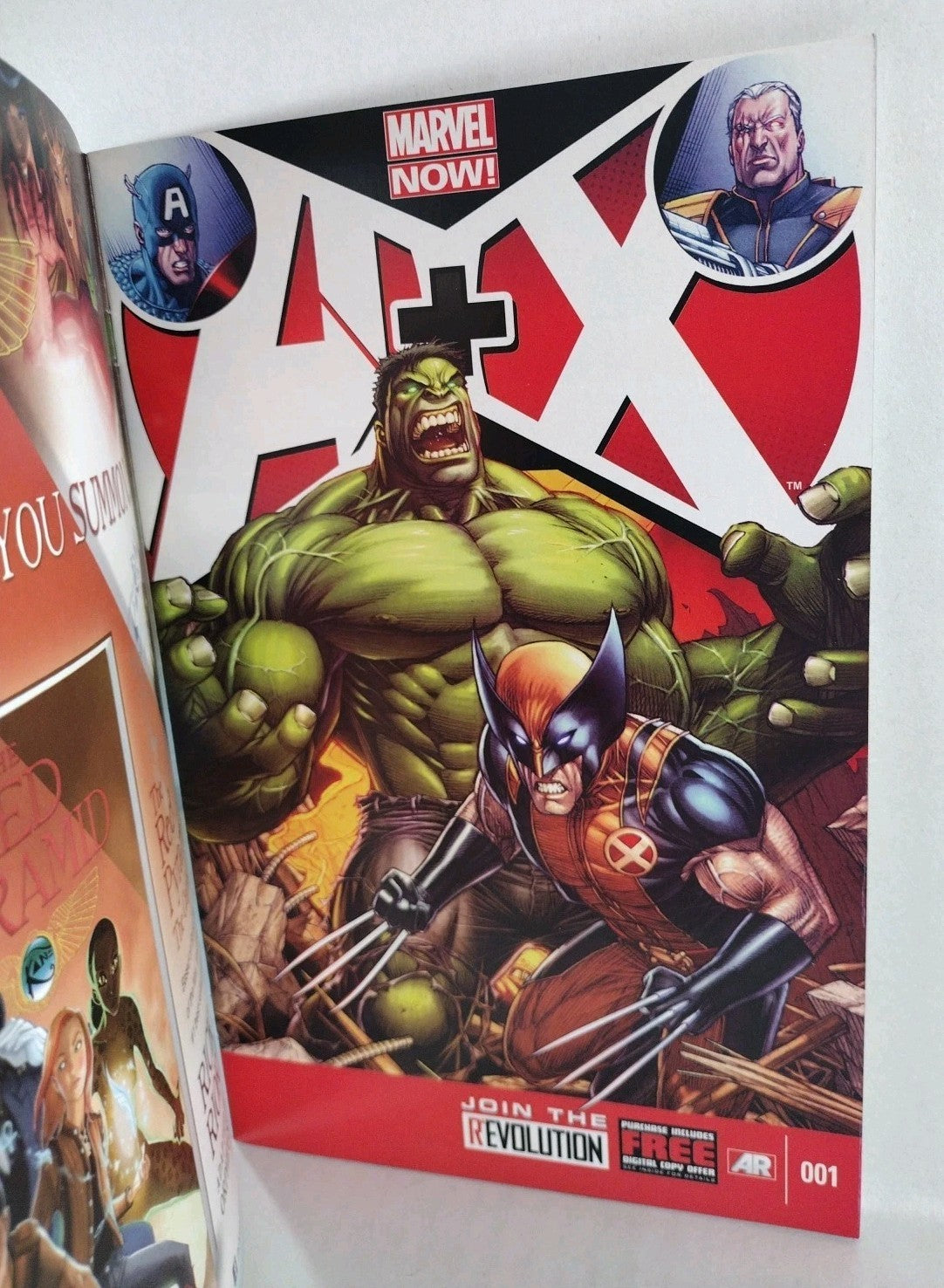 A+X AVENGERS + X-MEN #1 (2012) Sketch Variant Cover Comic W Original Art DCastr