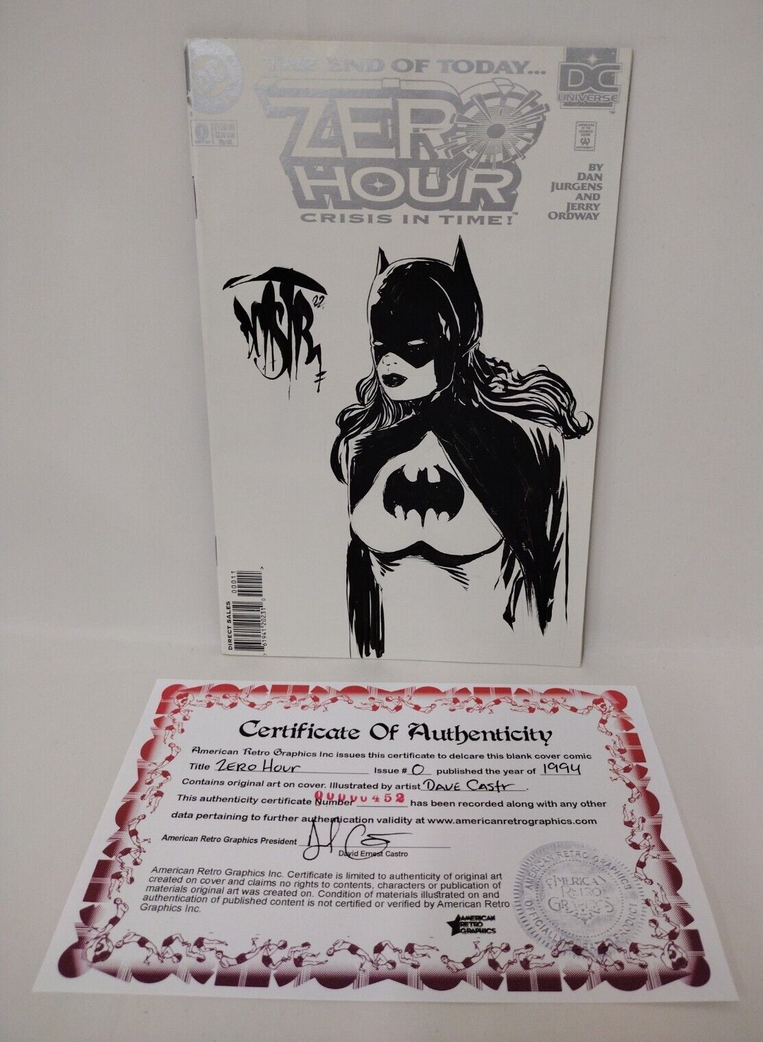 Zero Hour Crisis in Time 0 (1994) DC Comic w Original Batgirl Dave Castr Art