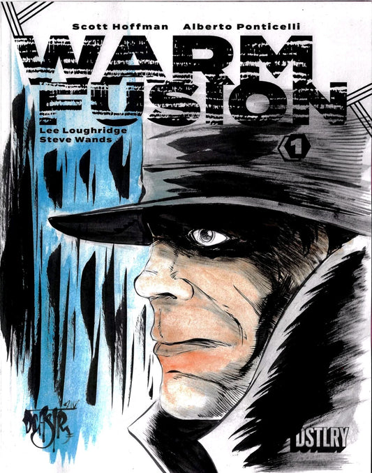 Warm Fusion #1 (2024) DSTLRY Sketch Cover Comic W Orignal Dave Castr Art ARG COA
