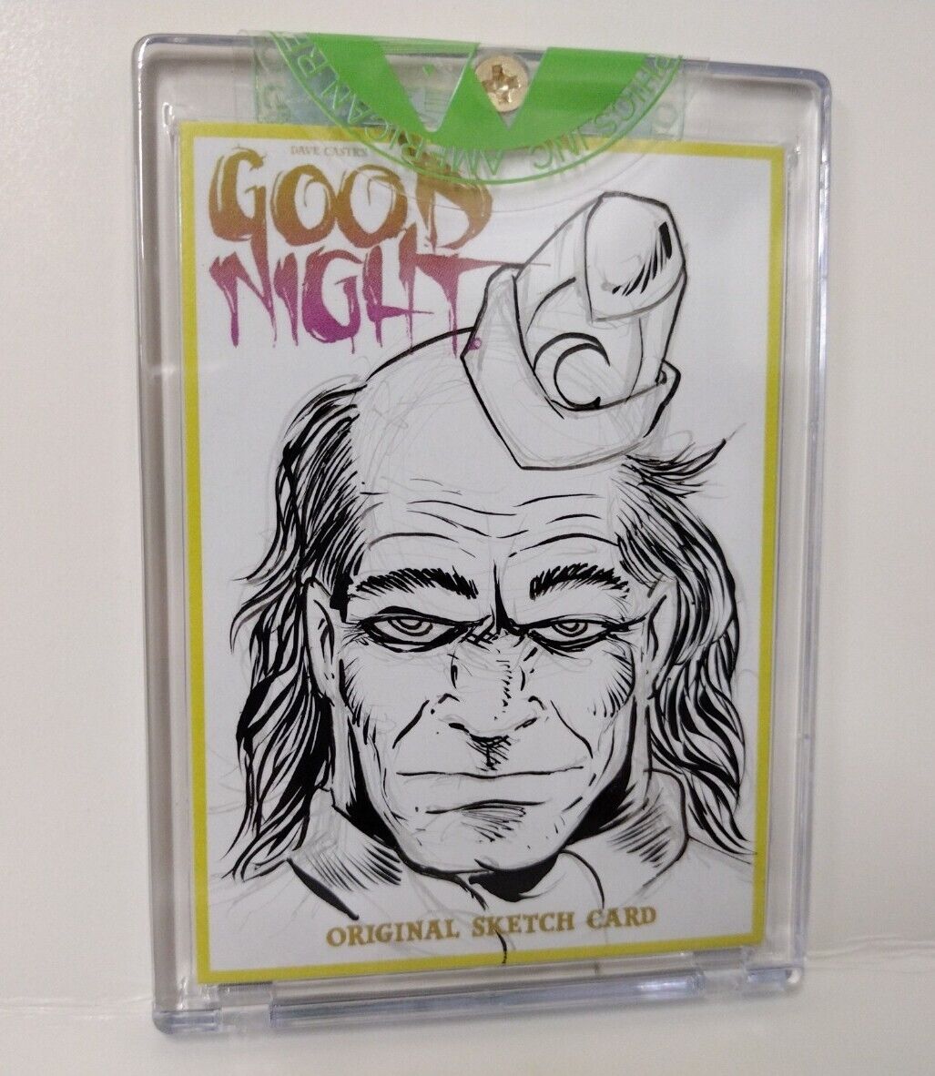 Dave Castr's Good Night (2021) ARG Sketch Card W Original DC Capt. Boomerang Art