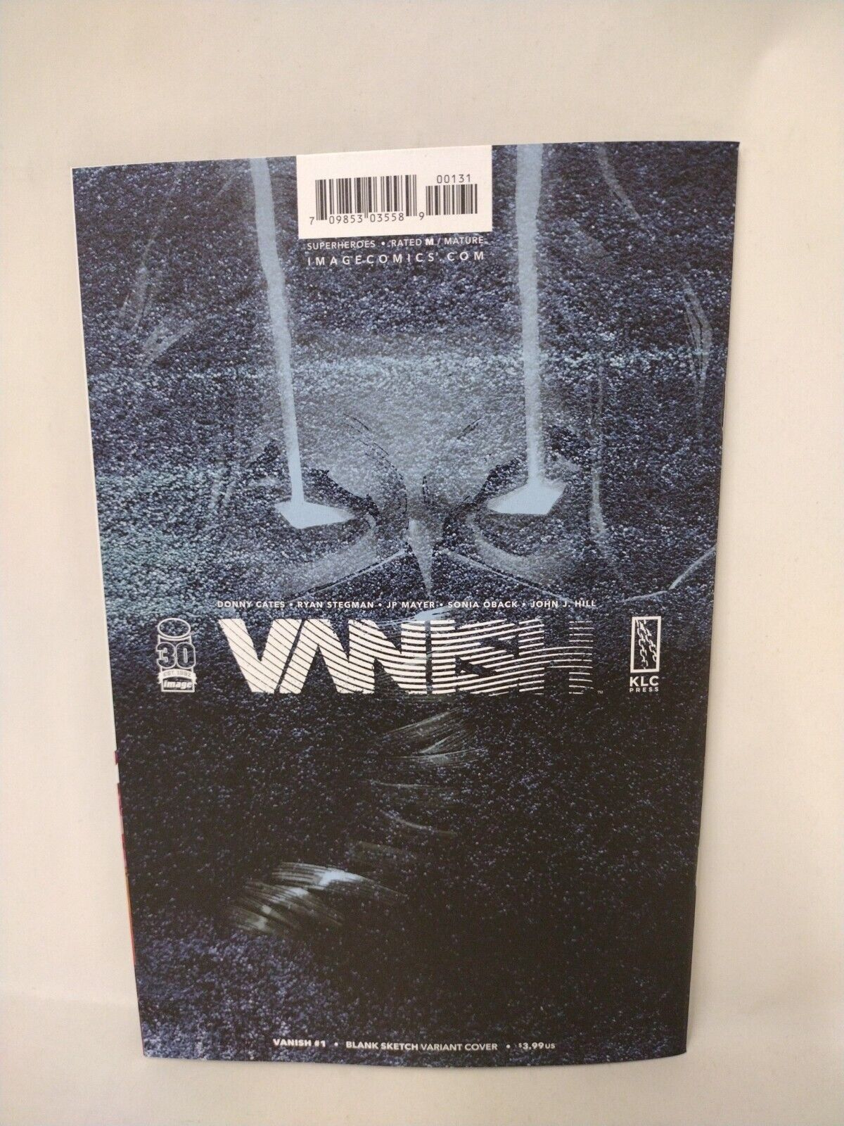 VANISH #1 (2022) Cates Stegman Image Comic Blank Cover w Original DCastr Art COA