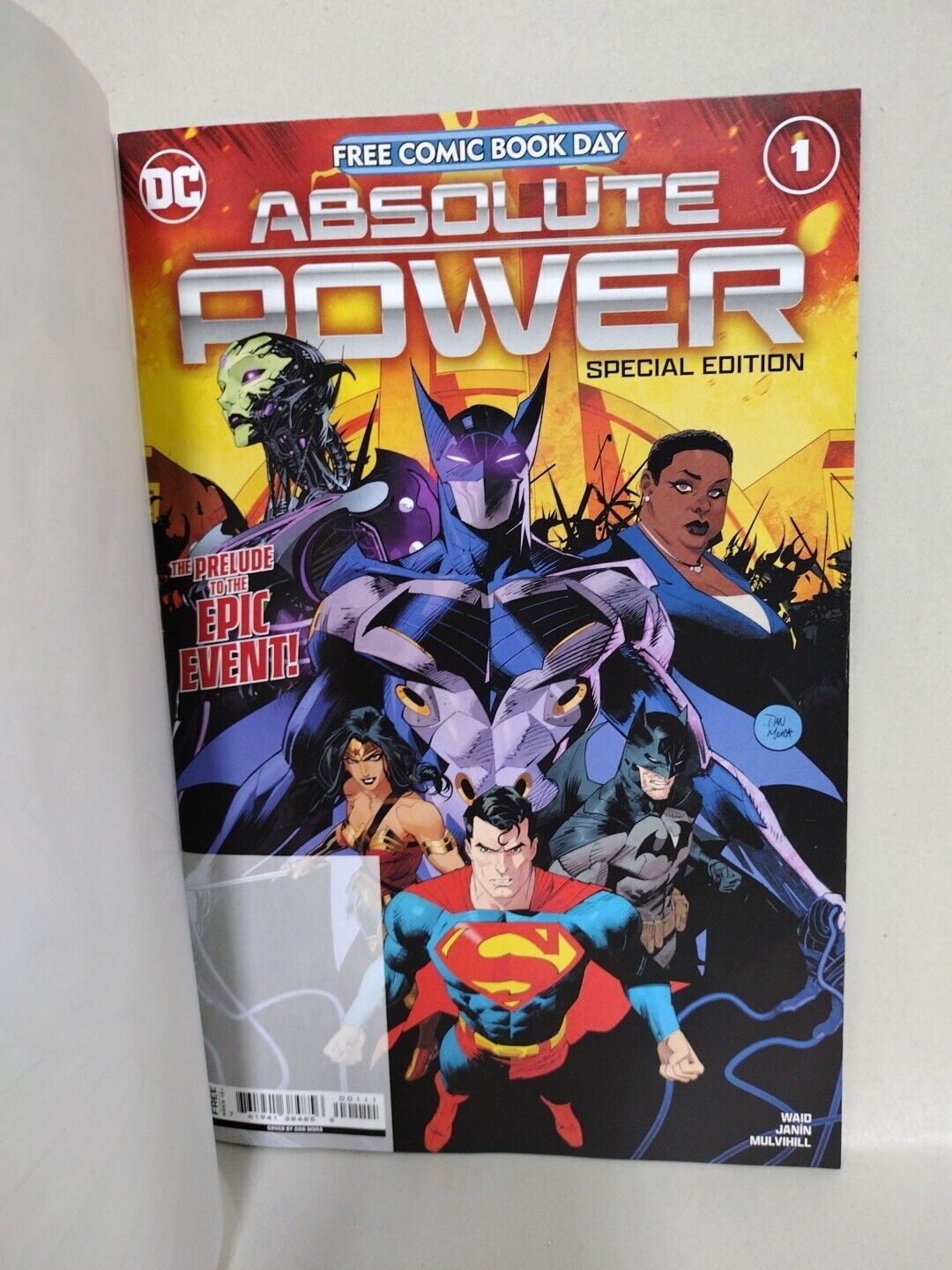 Absolute Power 1 FCBD DC Comic Sketch Var Cover W Original Waverider DCastr Art