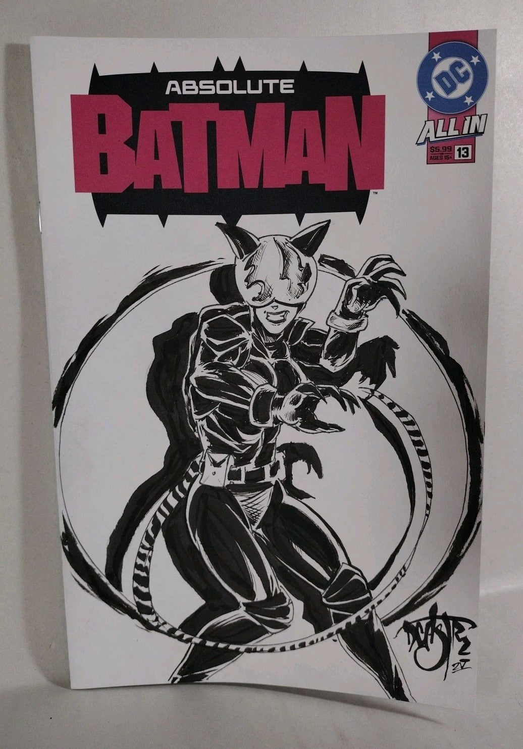 Absolute Batman 13 (2025) DC Comic Sketch Variant Cvr W Original Dave Castr Art