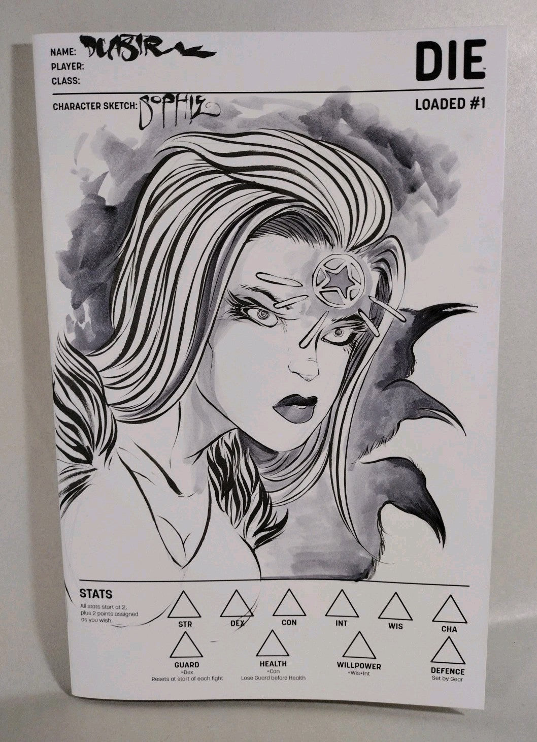 DIE Loaded #1 (2025) Image Comic Sketch Variant Cover W Original Dave Castr Art