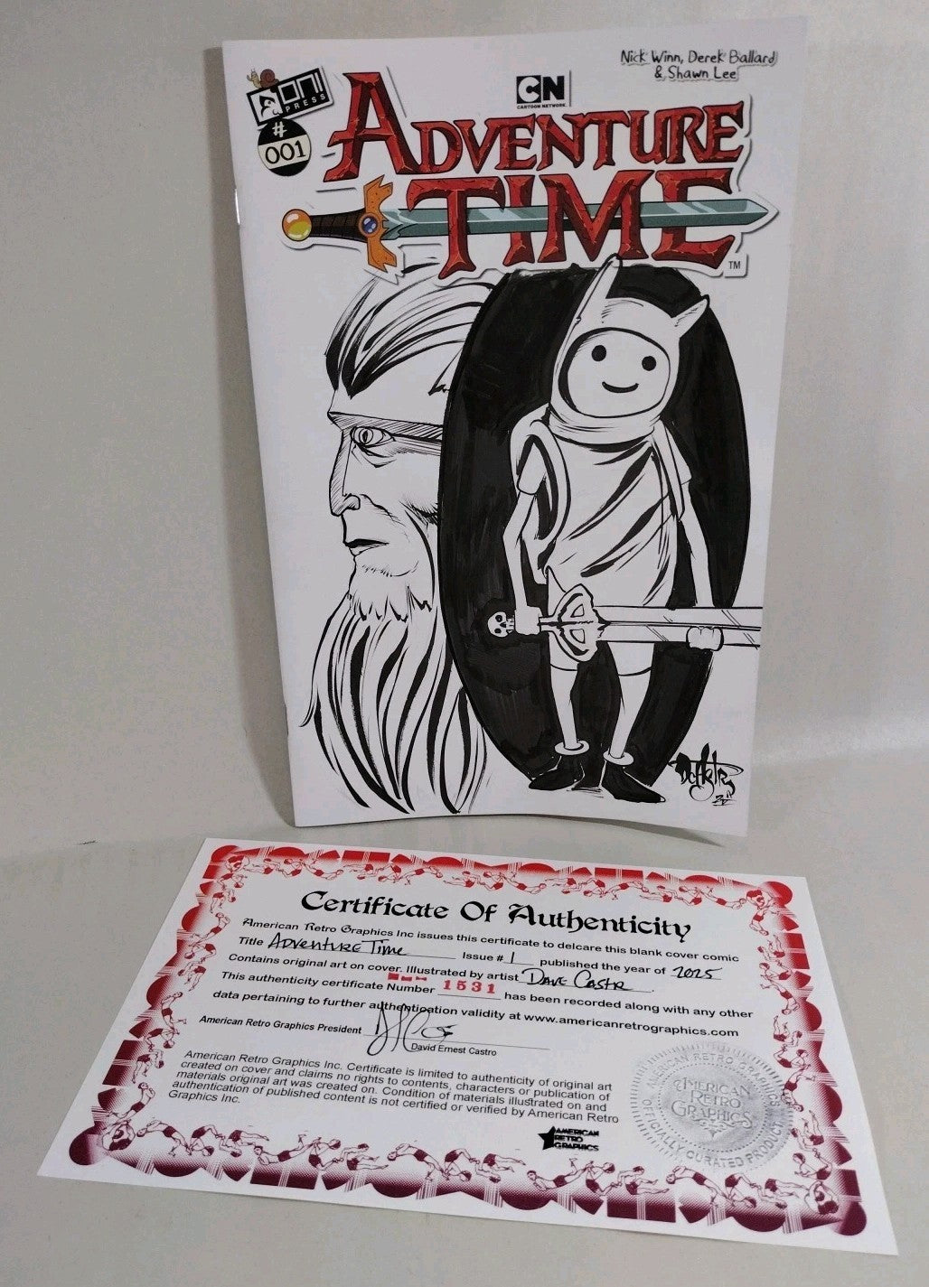 Adventure Time #1 (2025) Oni Press Sketch Cover Comic W Original Dave Castr Art
