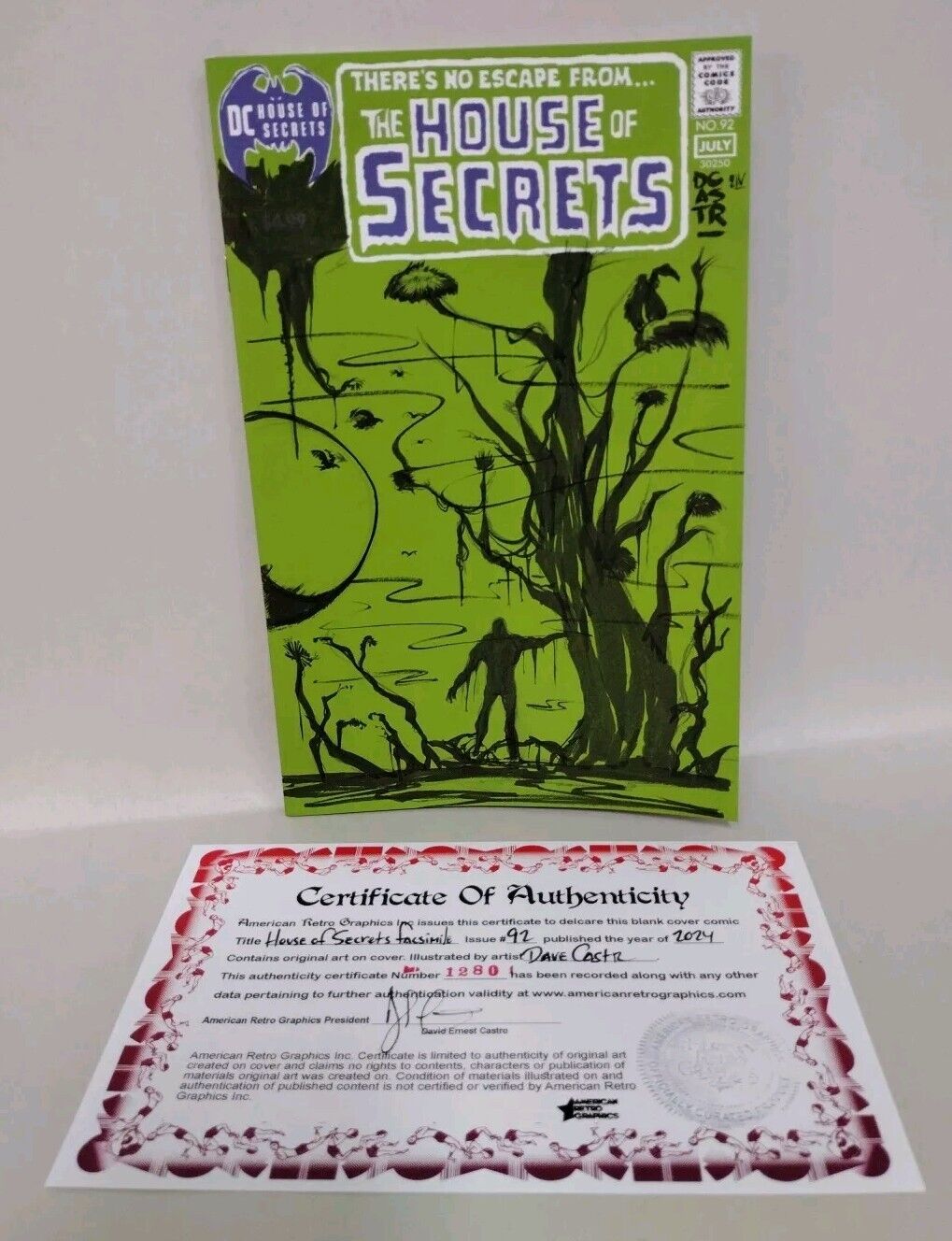 House Of Secrets 92 Facsimile (2024) DC Comic Sketch Cover W Original DCastr Art