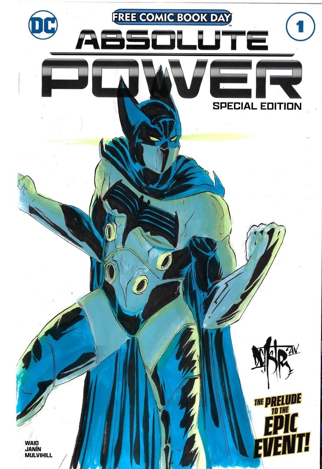 Absolute Power 1 (2024) DC Comic Sketch Var Cover W Original Failsafe DCastr Art