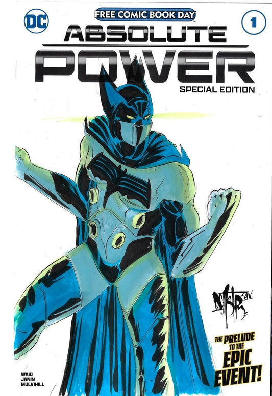 Absolute Power 1 (2024) DC Comic Sketch Var Cover W Original Failsafe DCastr Art