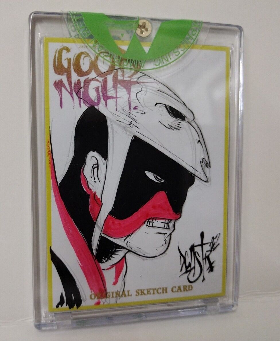 Dave Castr's Good Night (2021) ARG Sketch Card W Original DC's Brother Blood Art