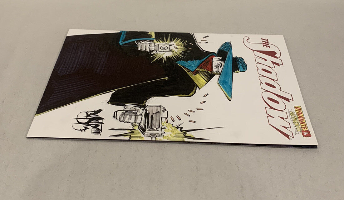 The Shadow #13 (2013) Dynamite Sketch Variant Cover Comic W Original DCastr Art