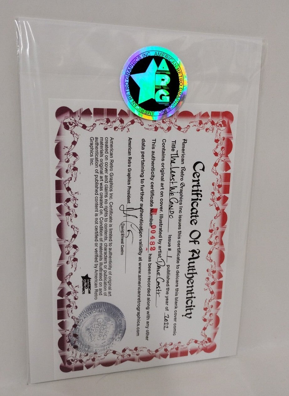 The Least We Can Do #1 (2022) Image Comic Blank Cover w Original Dave Castr Art