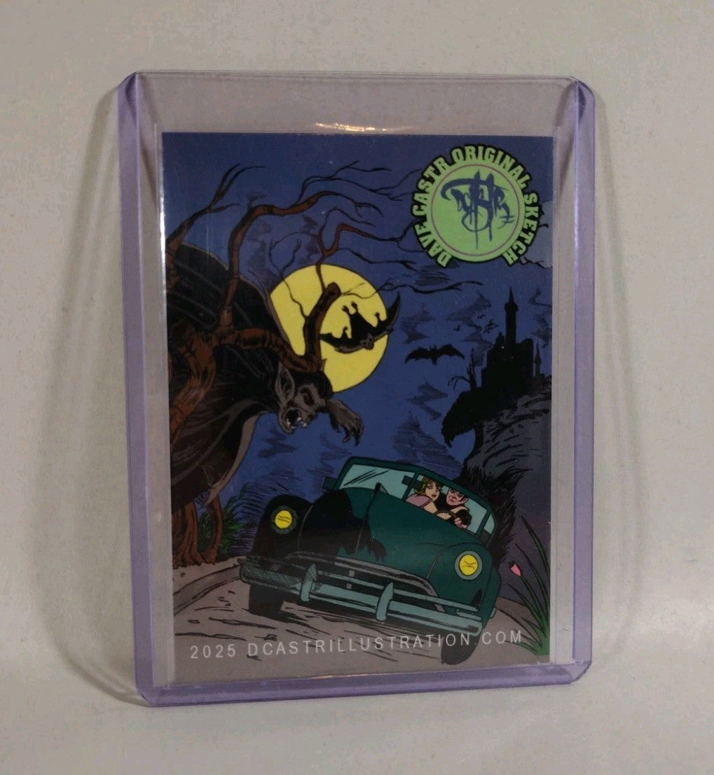 Dave Castr Crusin (2025) OAC Sketch Card W Original Marvel Ghost Rider Art ACEO