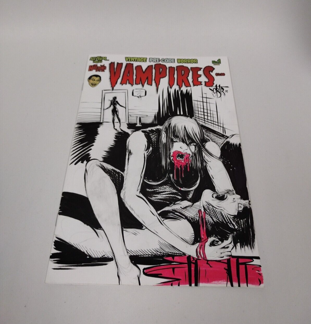 VAMPIRES#1 Blank Cover Variant Original DCastr Art COA