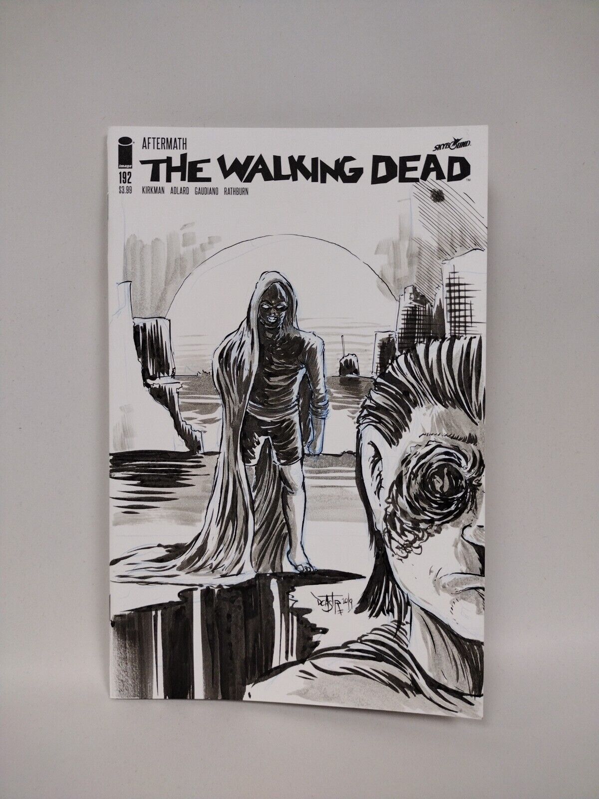 The Walking Dead #192 Blank Cover Sketch Variant W Original Art DCASTR ARG