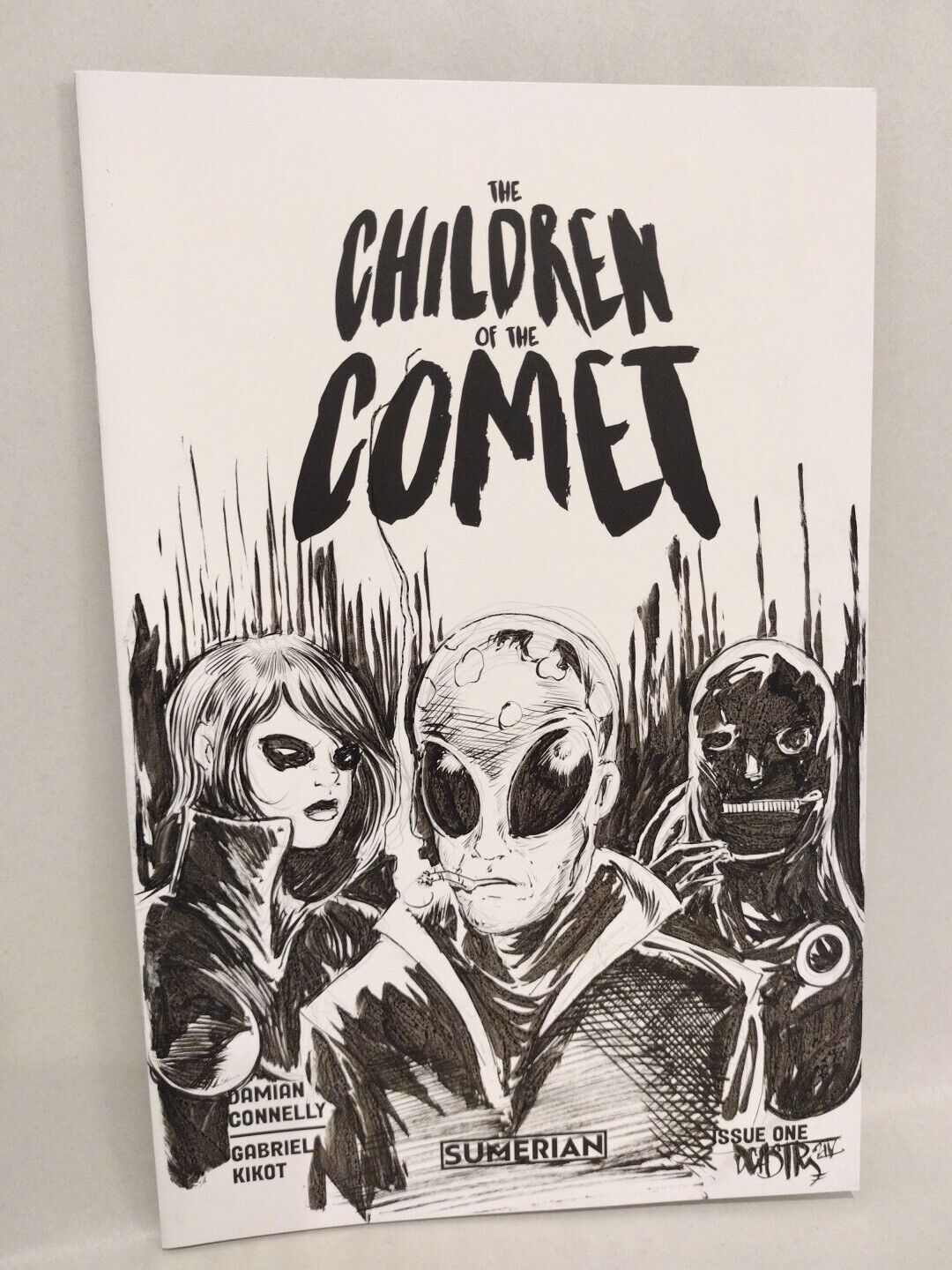 CHILDREN OF THE COMET #1 Blank Variant Cover Comic W Original Art Dave Castr