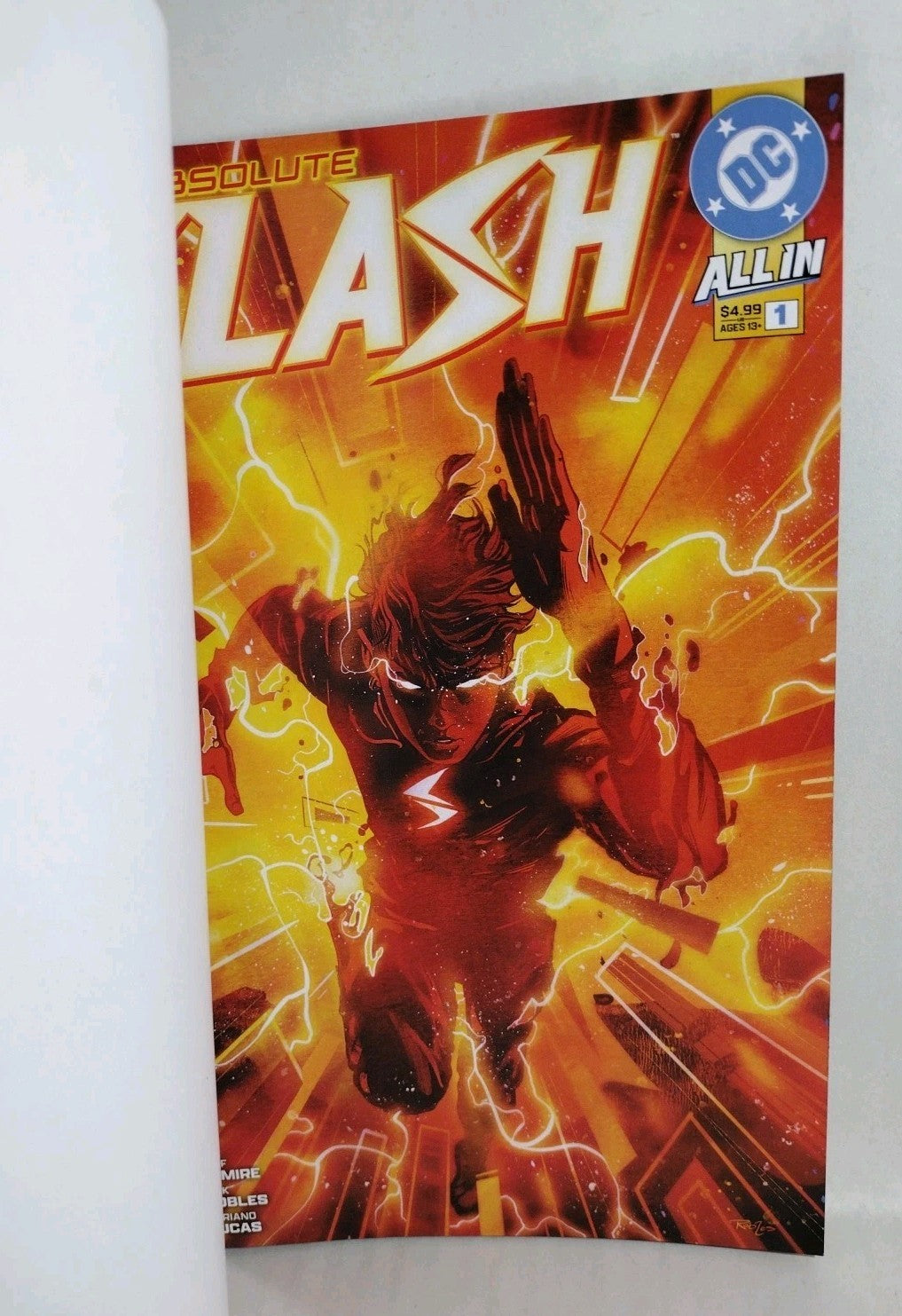 Absolute Flash 1 (2025) DC Comic Sketch Variant Cvr W Original Dave Castr Art