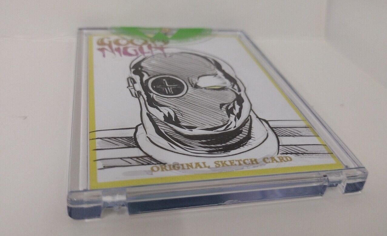 Dave Castr's Good Night (2021) ARG Sketch Card W Original DC's Deadshot Art