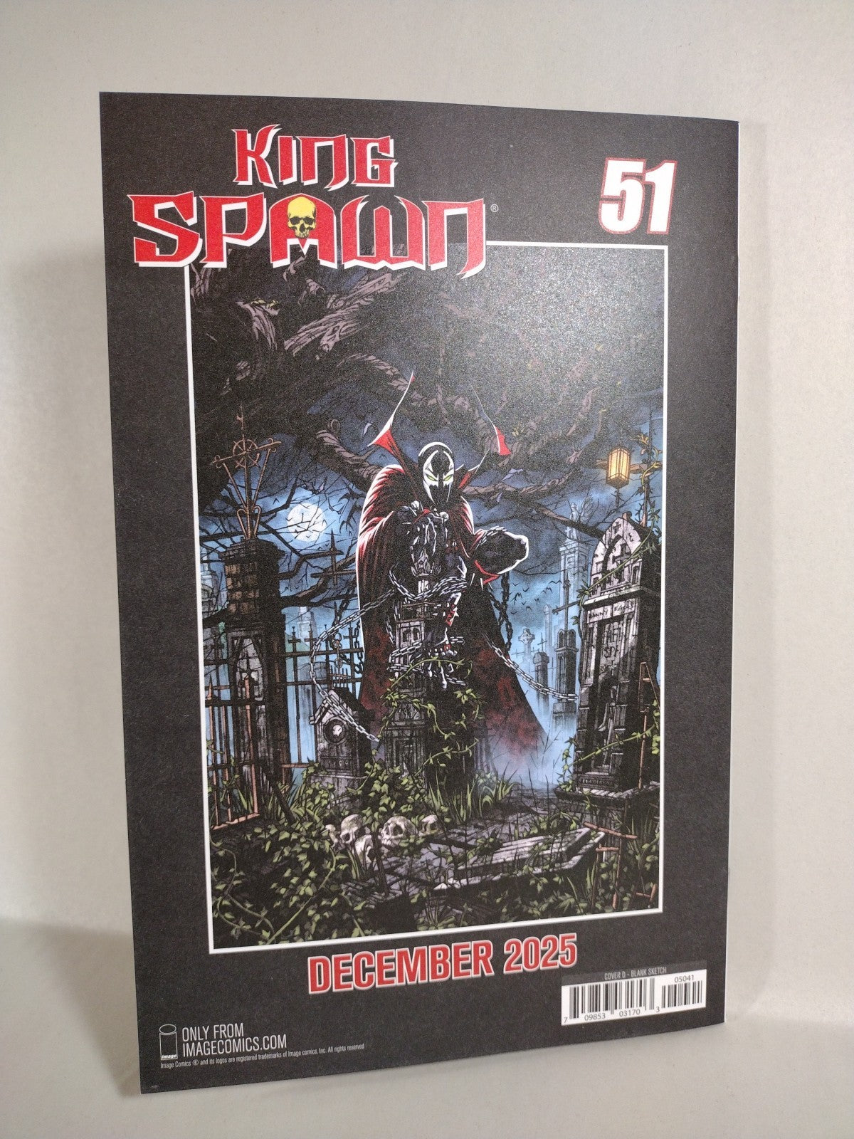 King Spawn #50 (2025) Image Comic Sketch Cover Variant W Original Art Dave Castr