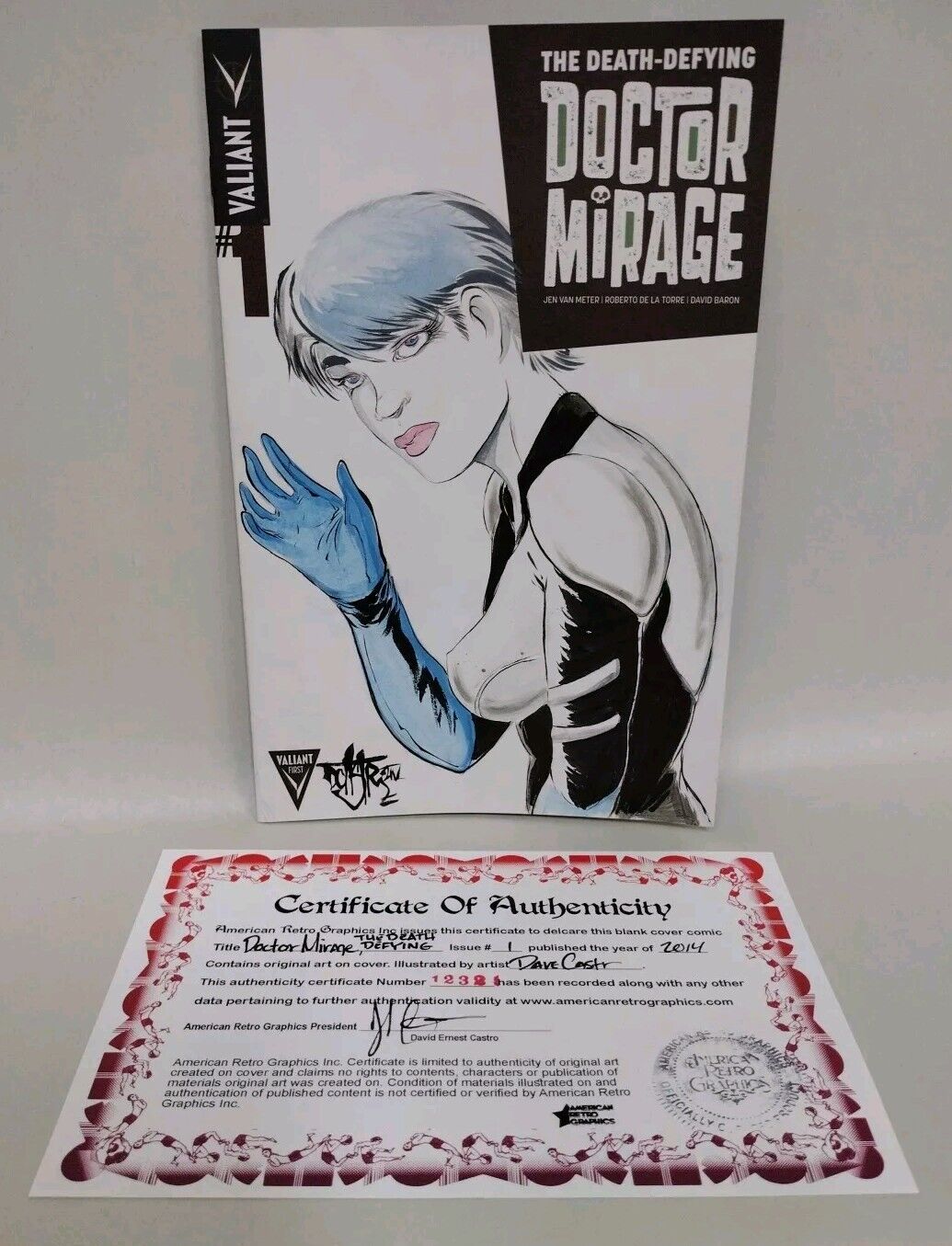 Doctor Mirage #1 (2014) Valiant Sketch Variant Comic W Original Dave Castr Art