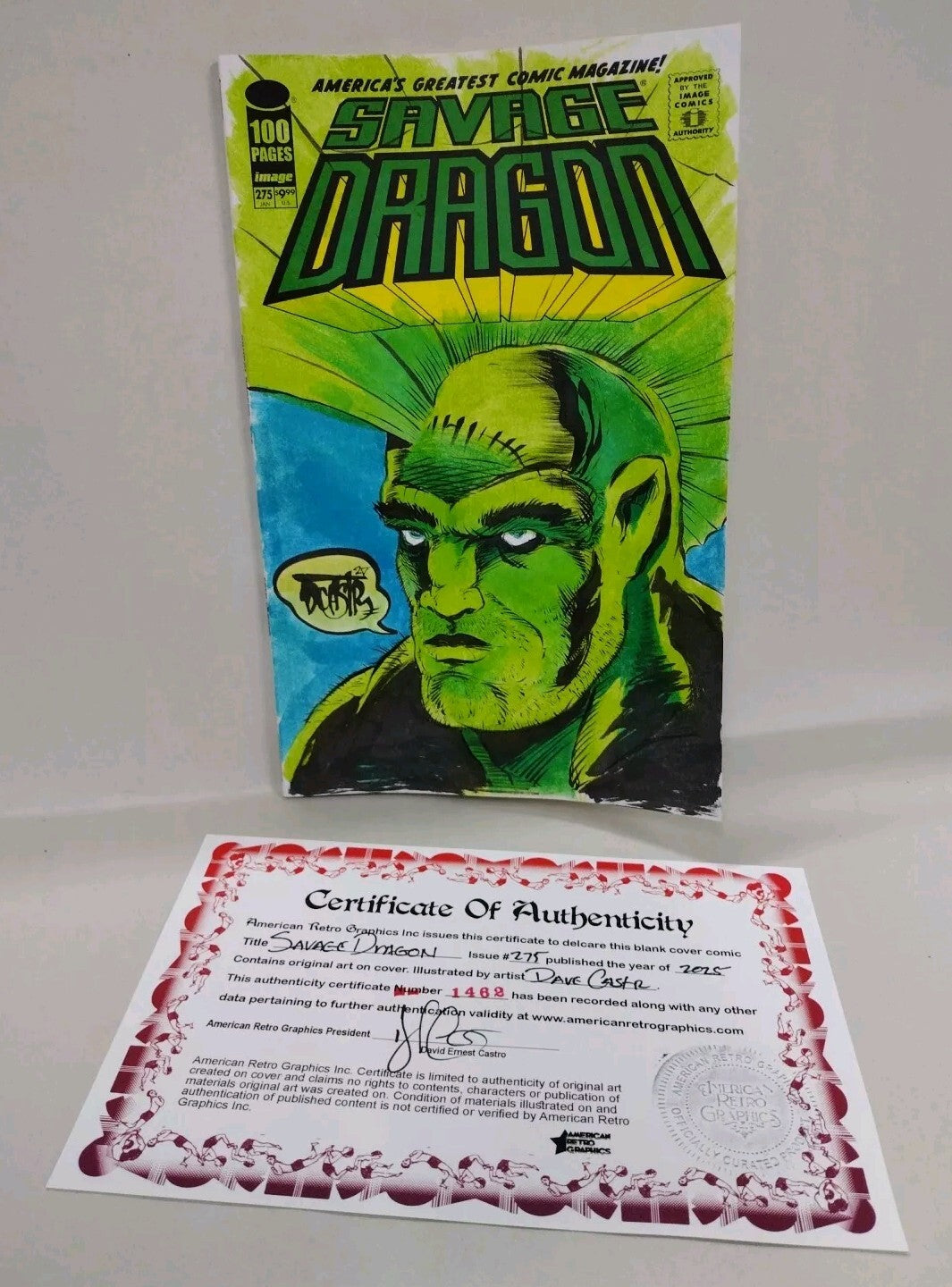 Savage Dragon #275 (2025) Image Sketch Cover Comic w Original Art DCastr