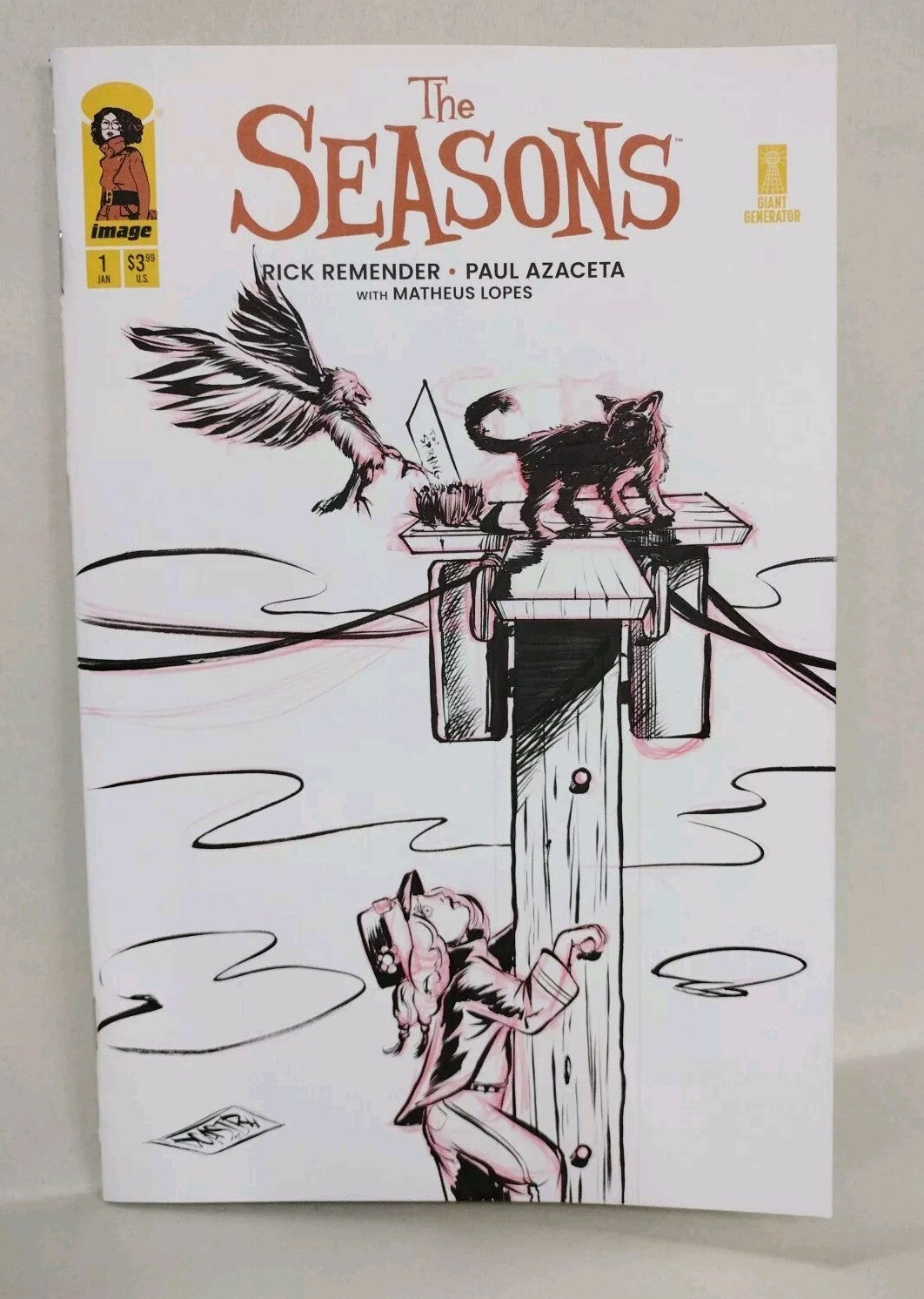 Season #1 (2025) Rick Remender Image Comic Sketch Variant W Original DCastr Art